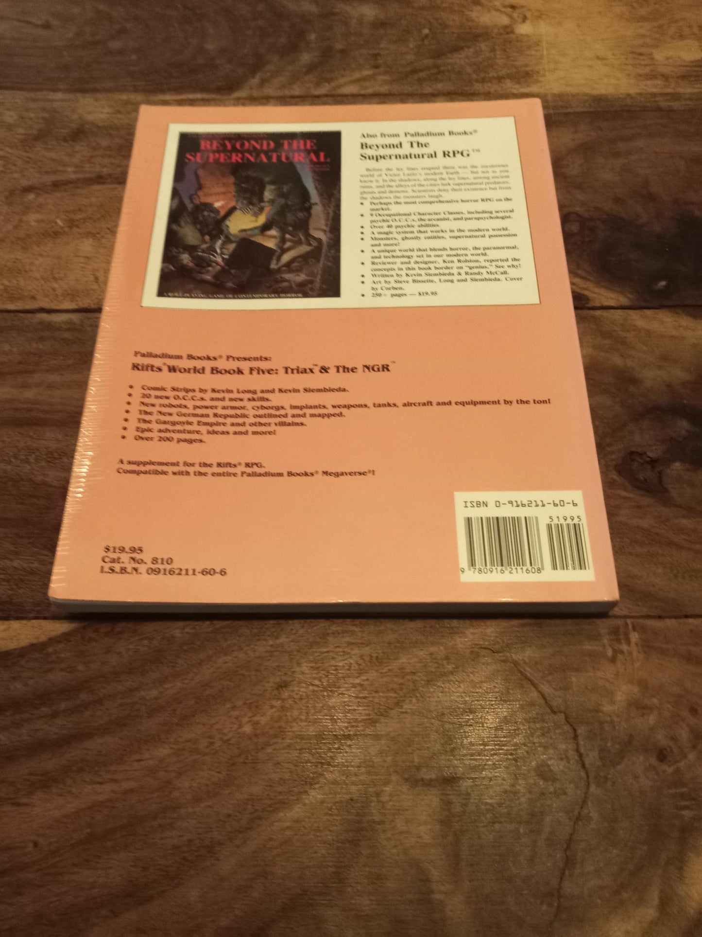 Triax & The NGR Rifts World Book 5 Palladium 1994