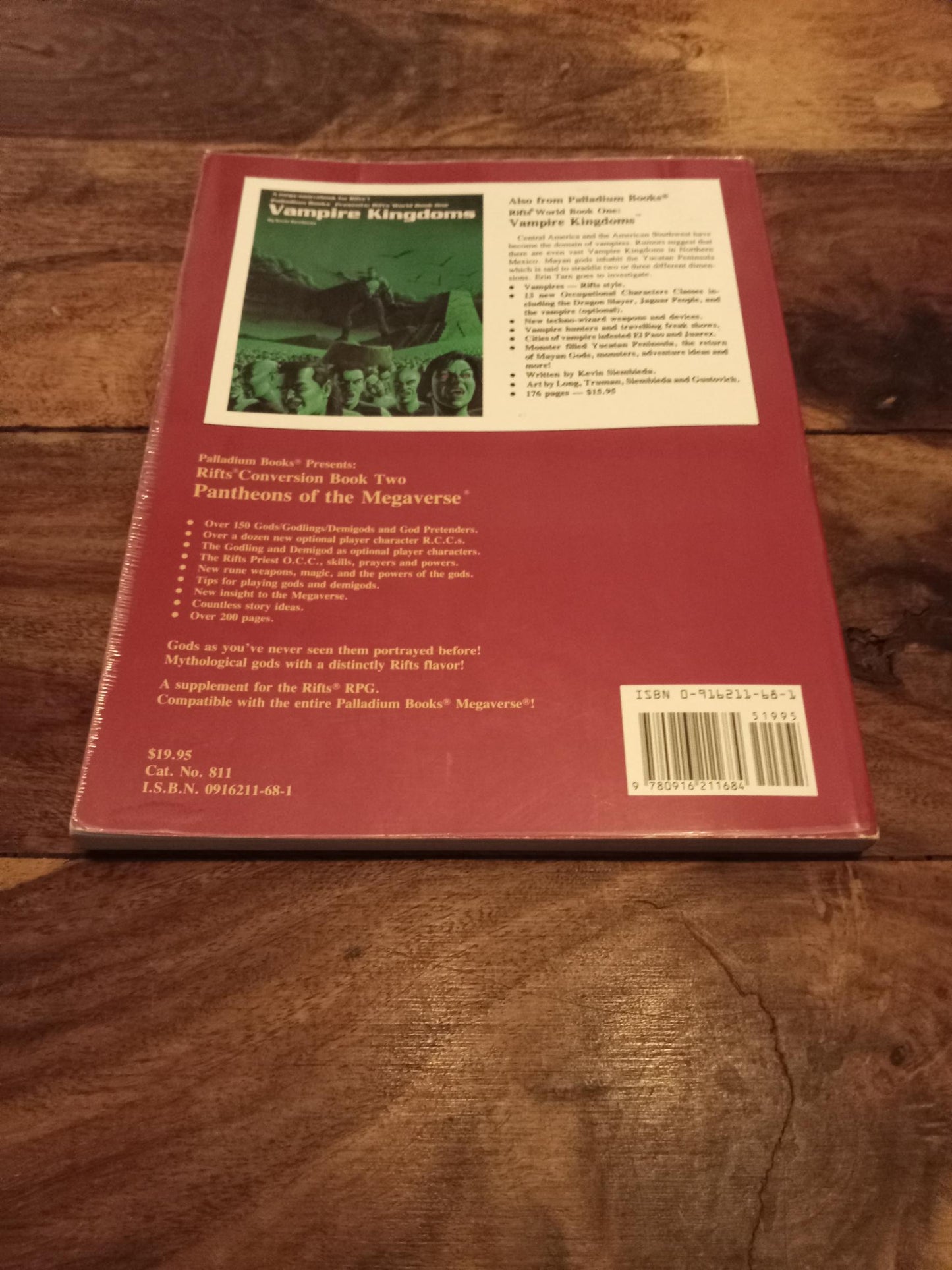 Rifts Pantheons of the Megaverse Conversion Book #2 Palladium 1994