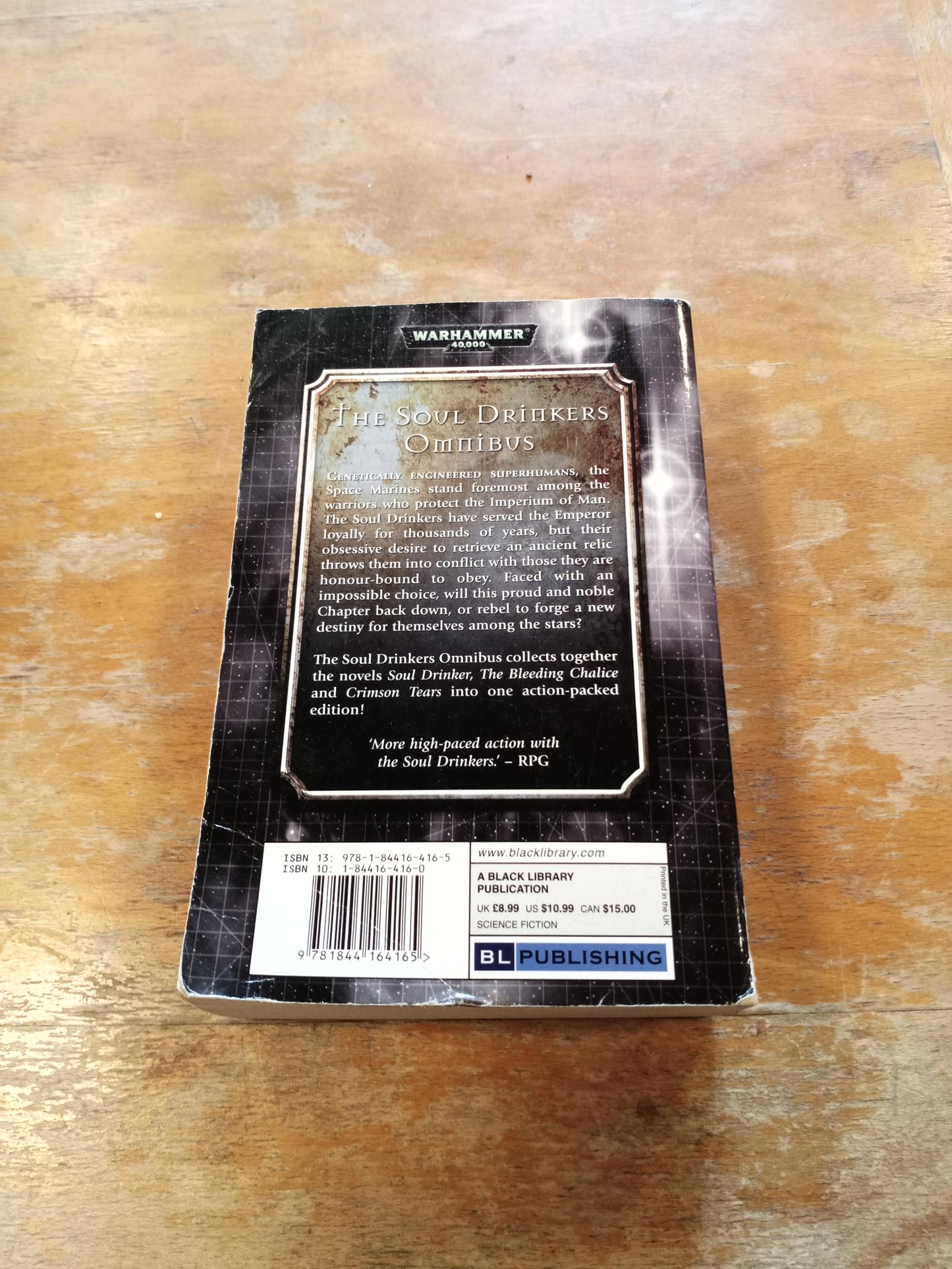 Warhammer 40K The Soul Drinkers Omnibus Black Library 2007