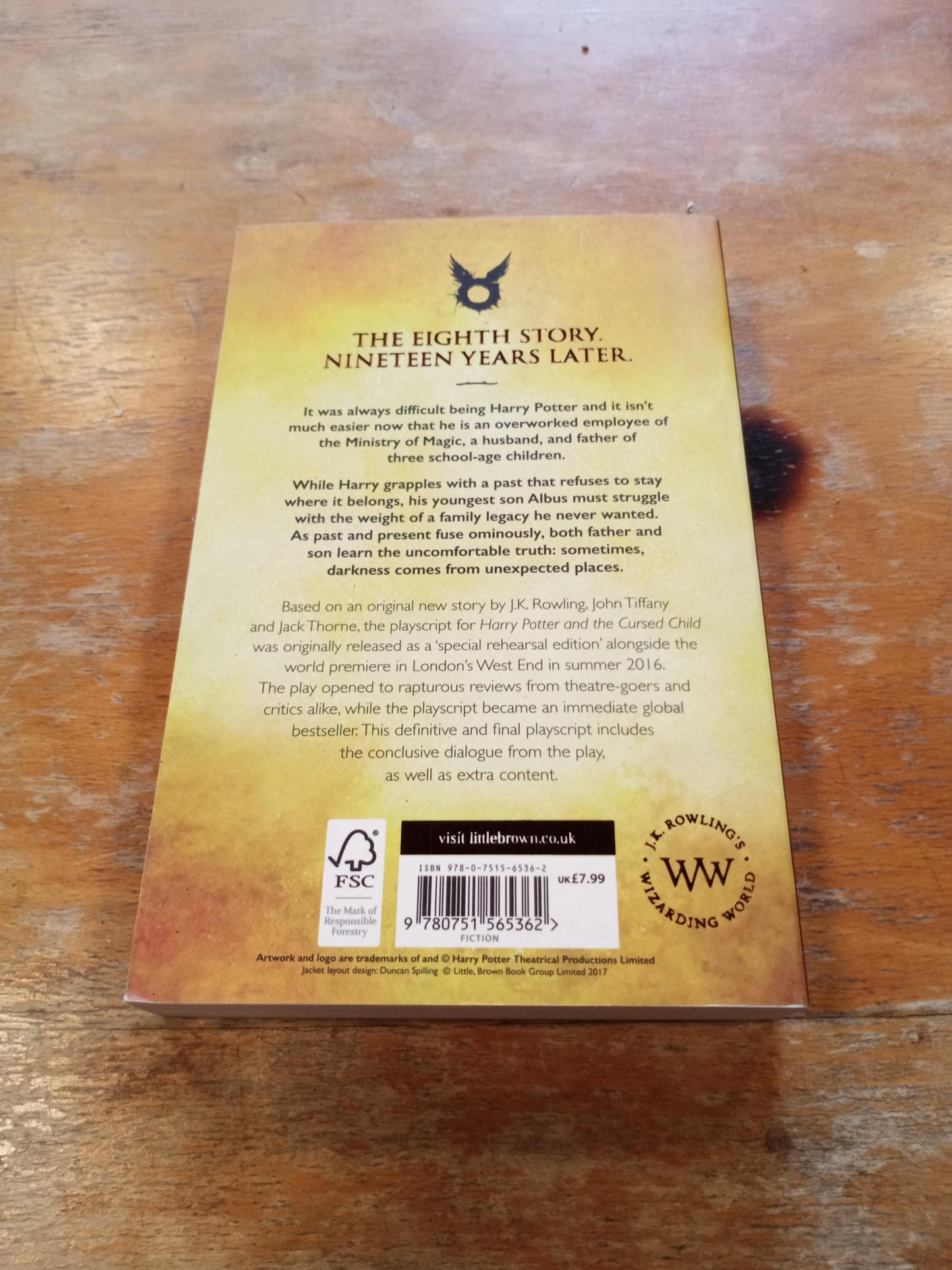 Harry Potter and the Cursed Child Parts 1 and 2 Arthur A. Levine Books