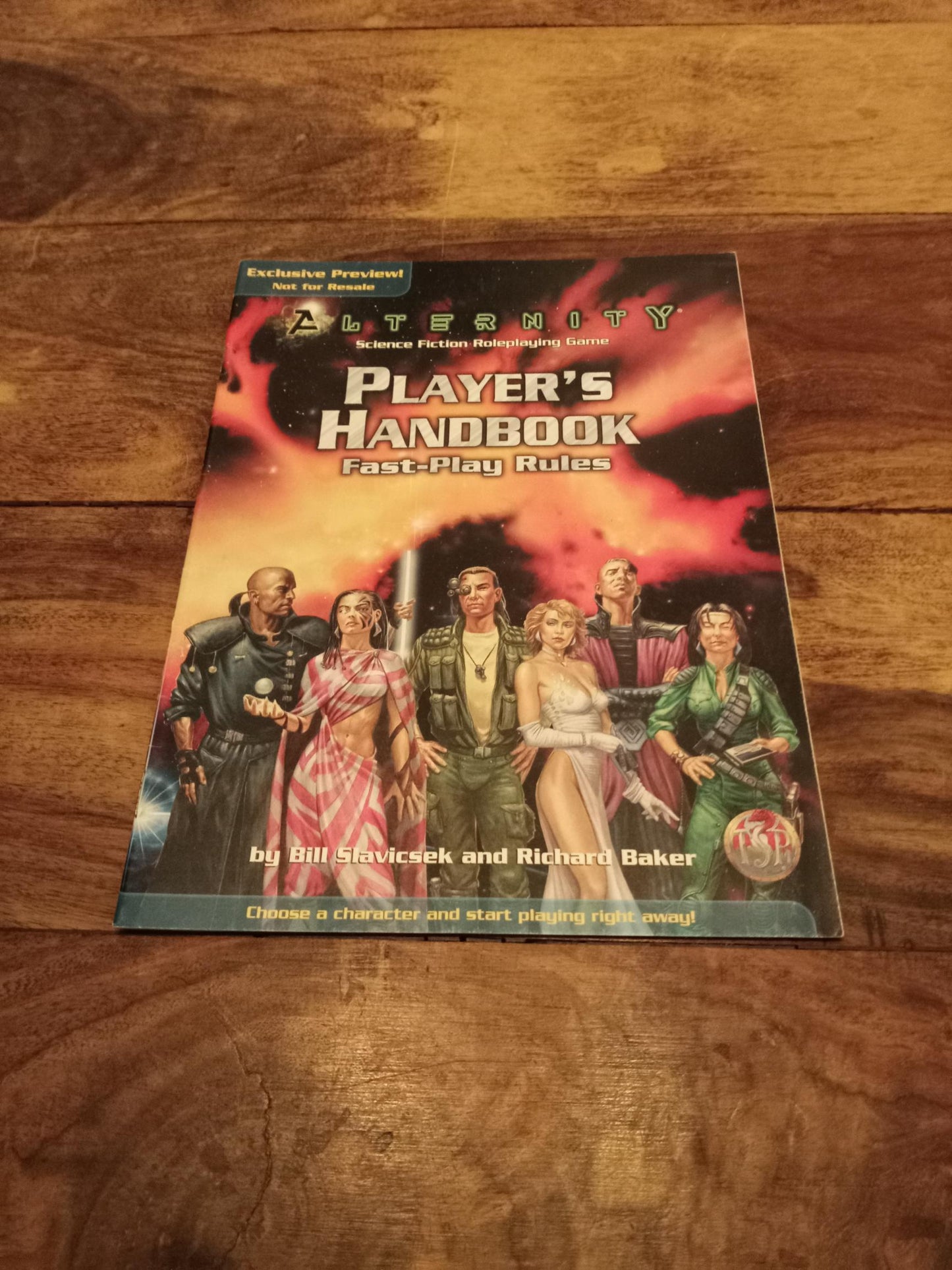 Alternity Player's Handbook/Game Master Guide Exclusive Preview TSR 1998