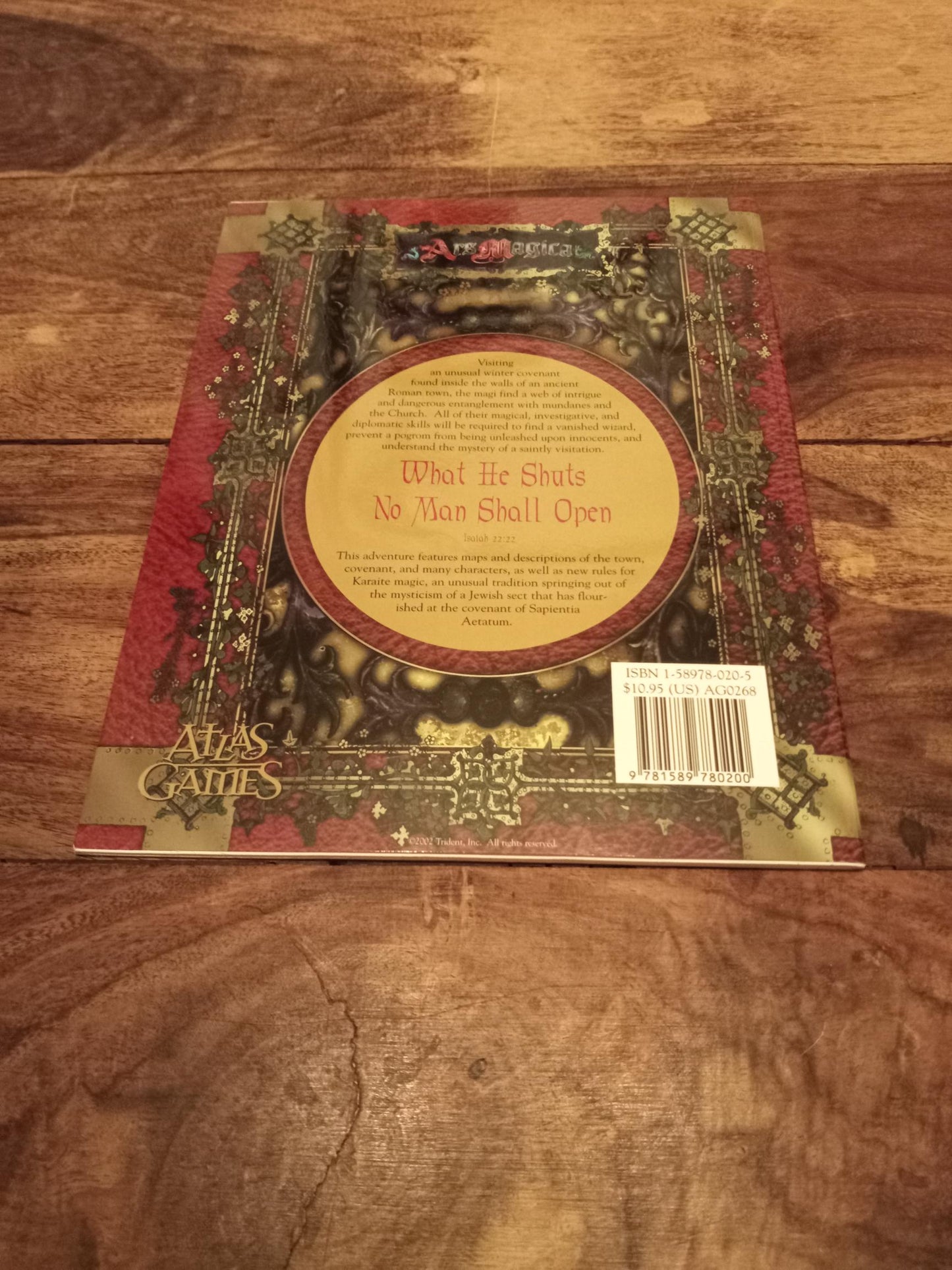 Ars Magica The Bishop's Staff 4th Ed Atlas Games 2002