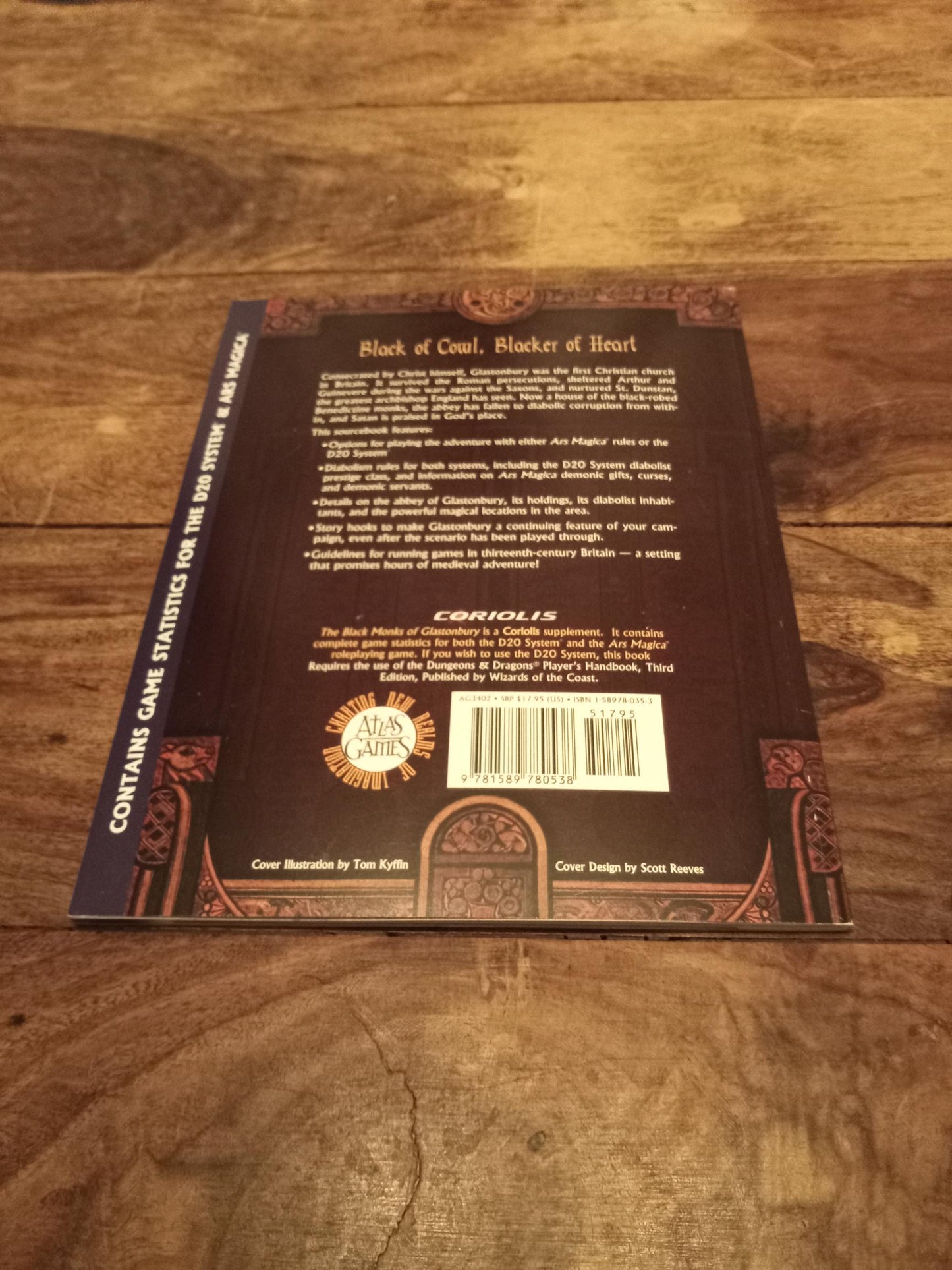 Ars Magica The Black Monks of Glastonbury Atlas Games 2003