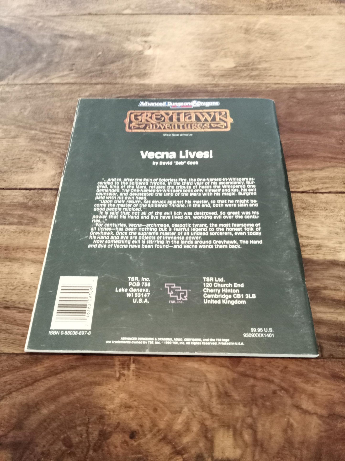 Greyhawk Vecna Lives TSR 9309 AD&D 1990
