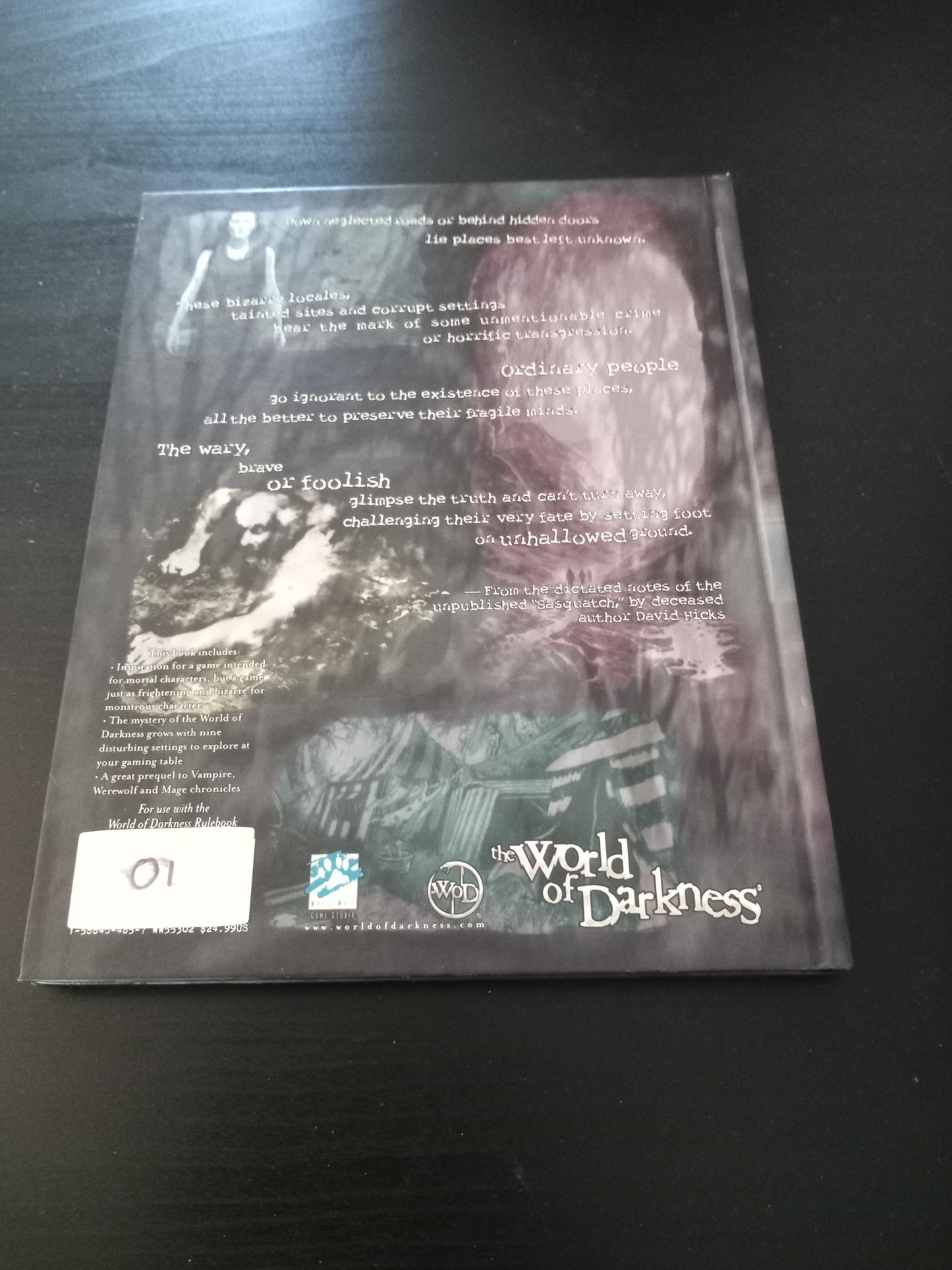 World of Darkness Mysterious Places Hardcover White Wolf 2005
