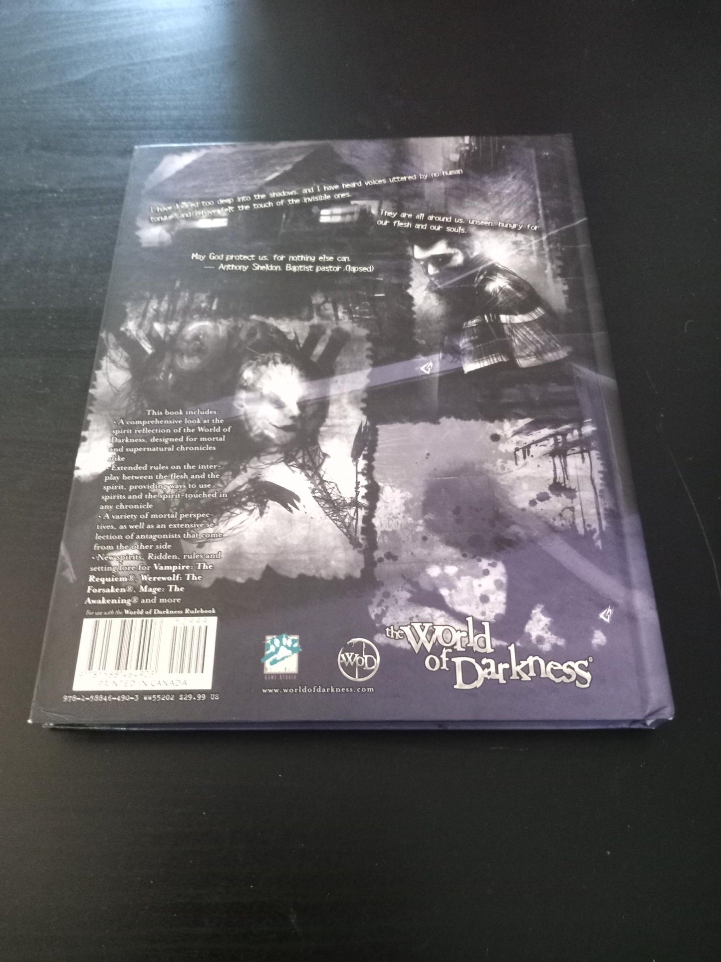 World of Darkness Book of Spirits Hardcover White Wolf 2007