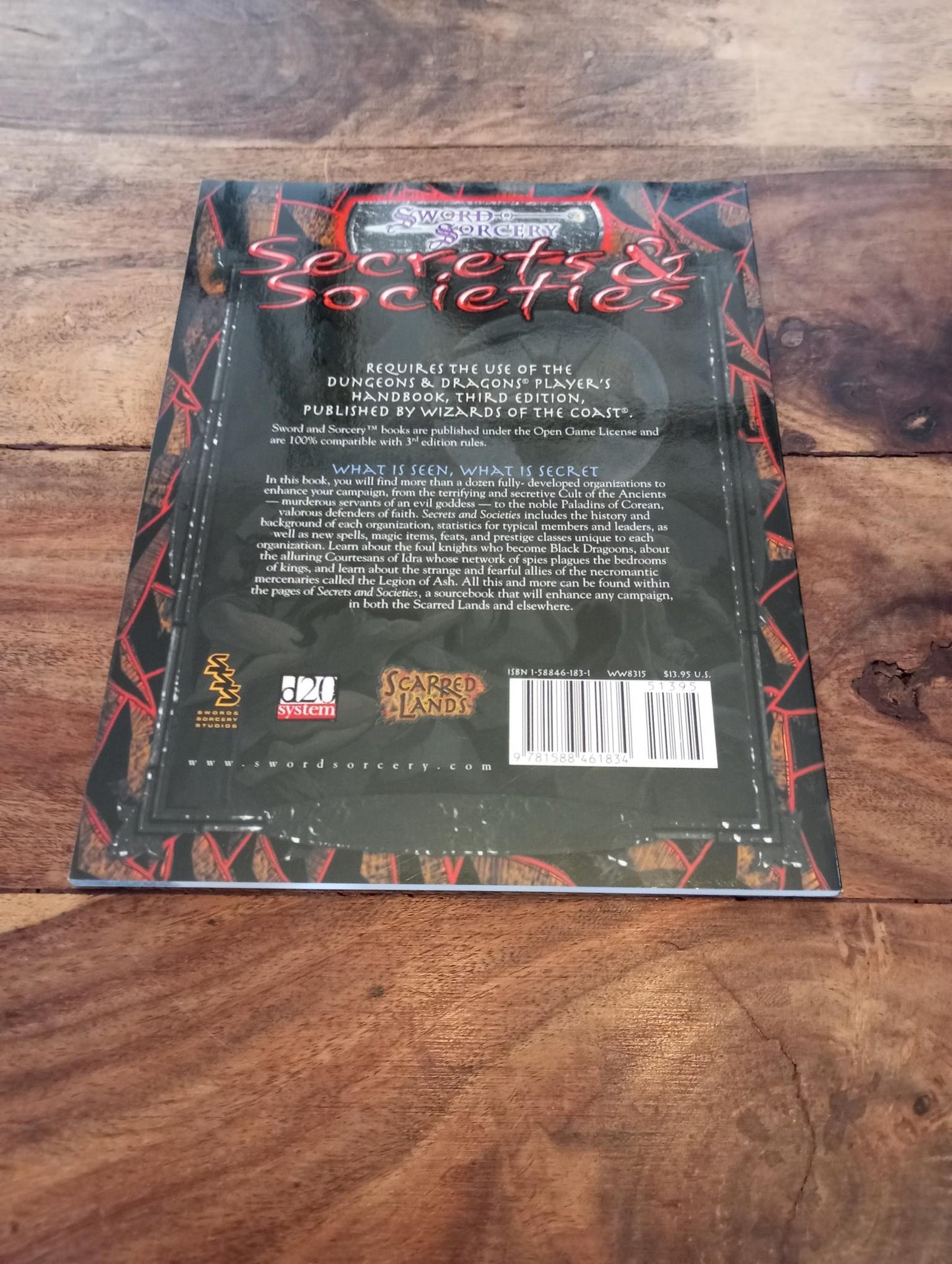 Sword & Sorcery Secrets and Societies d20 2002
