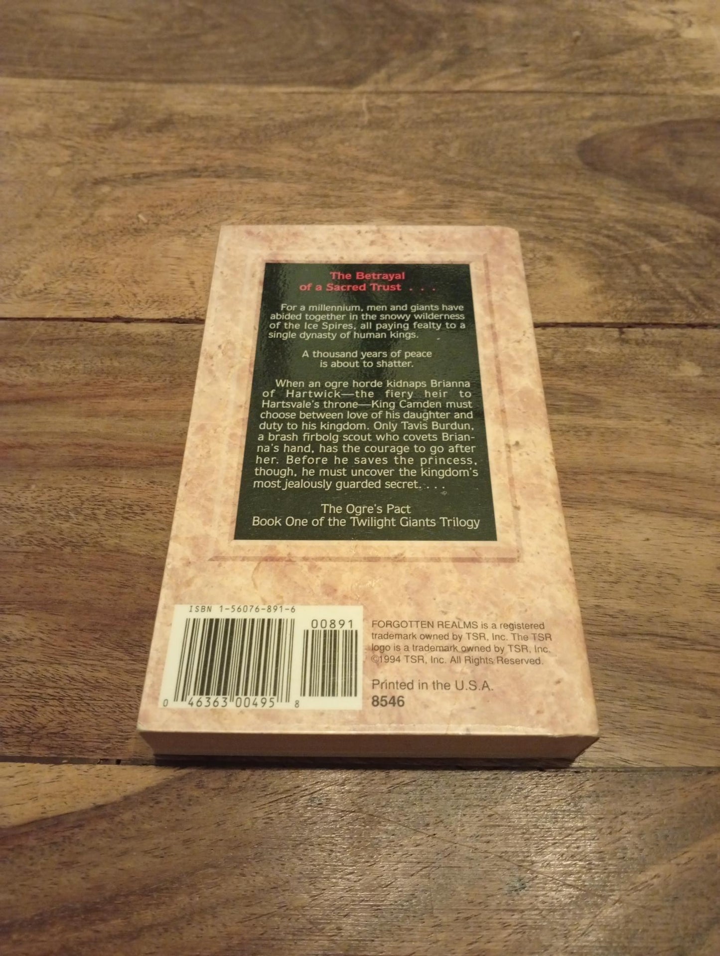 Forgotten Realms The Ogre's Pact Twilight Giants Trilogy #1 TSR 1994