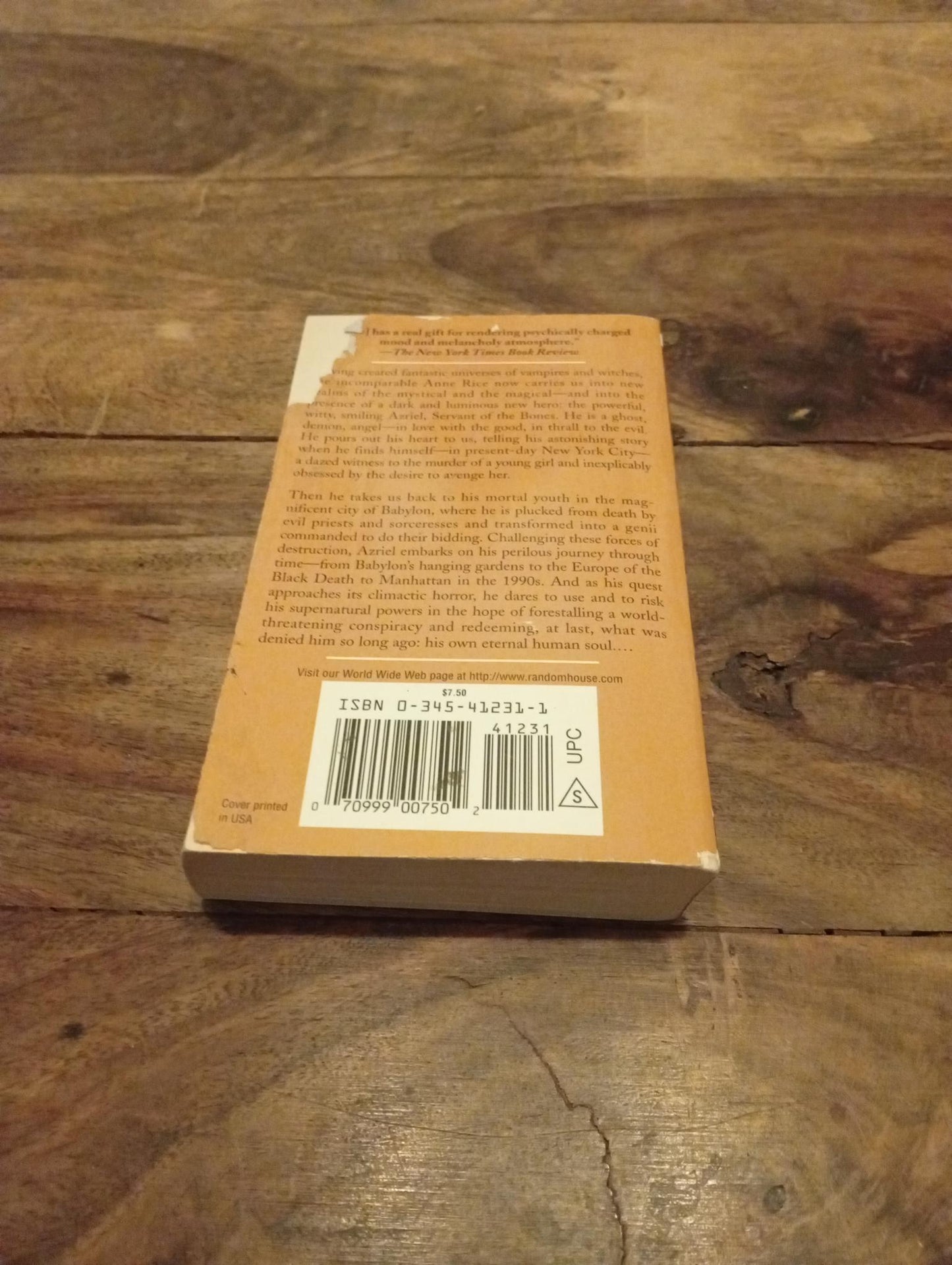 Servant of the Bones Anne Rice Knopf Publishing Group 1996