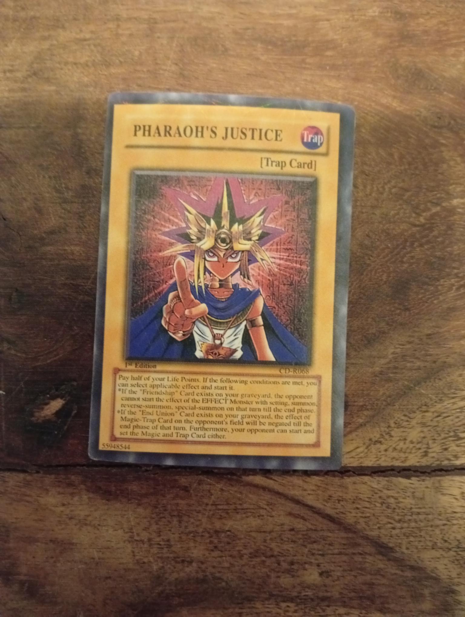 yugioh pharaoh card Yu-Gi-Oh! Pharaoh's Justice CD-R068 – AllRoleplaying.com