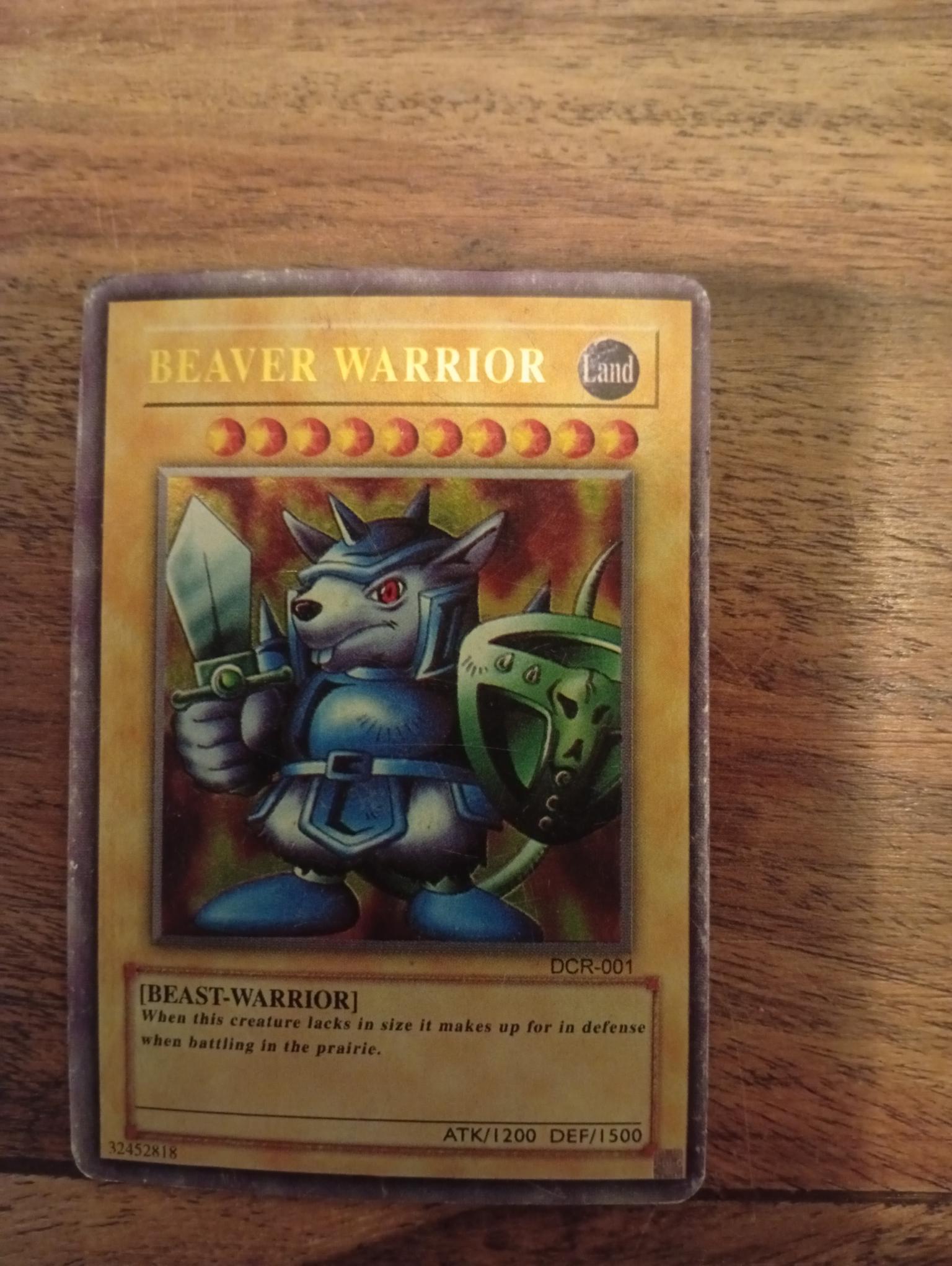 warrior yugioh cards Yu-Gi-Oh! Beaver Warrior DCR-001 – AllRoleplaying.com