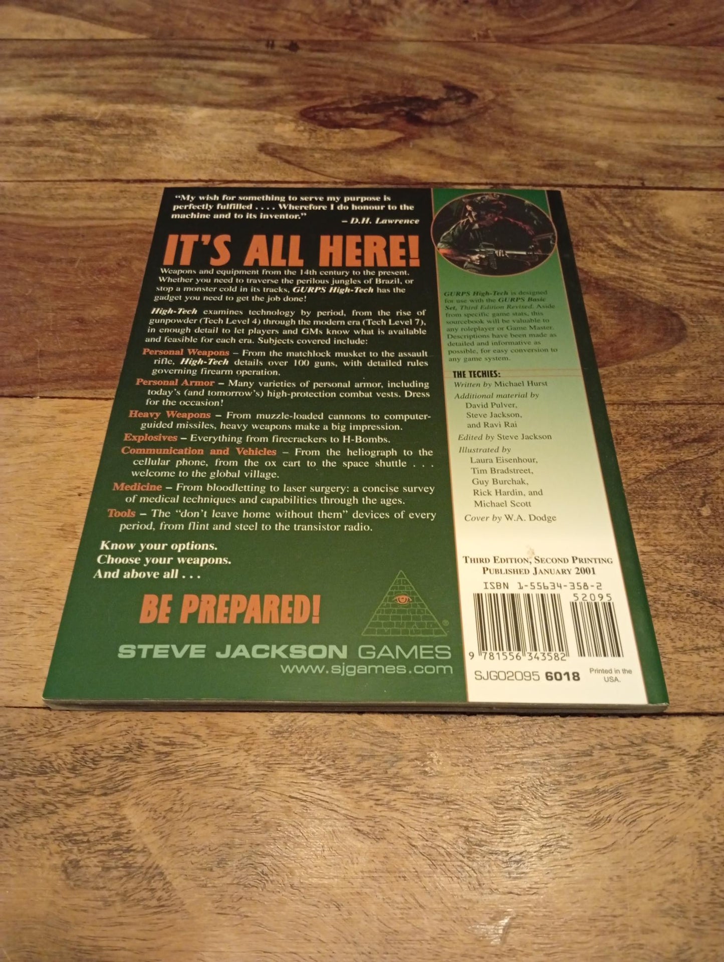 GURPS High-Tech 2nd Ed Steve Jackson Games
