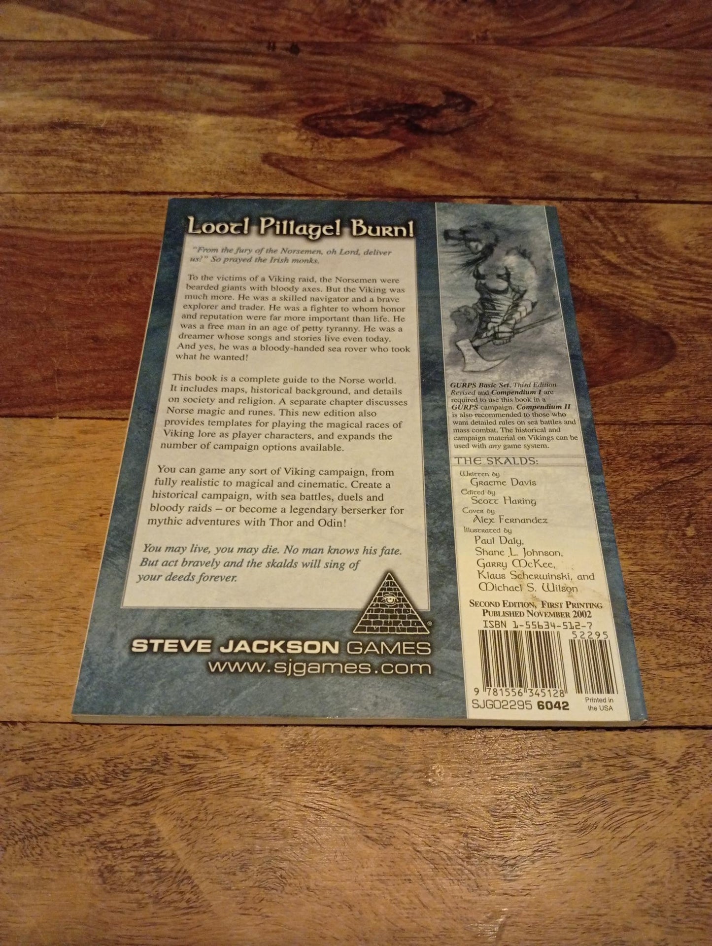 GURPS Vikings 2nd Ed 6042 Steve Jackson Games 2002