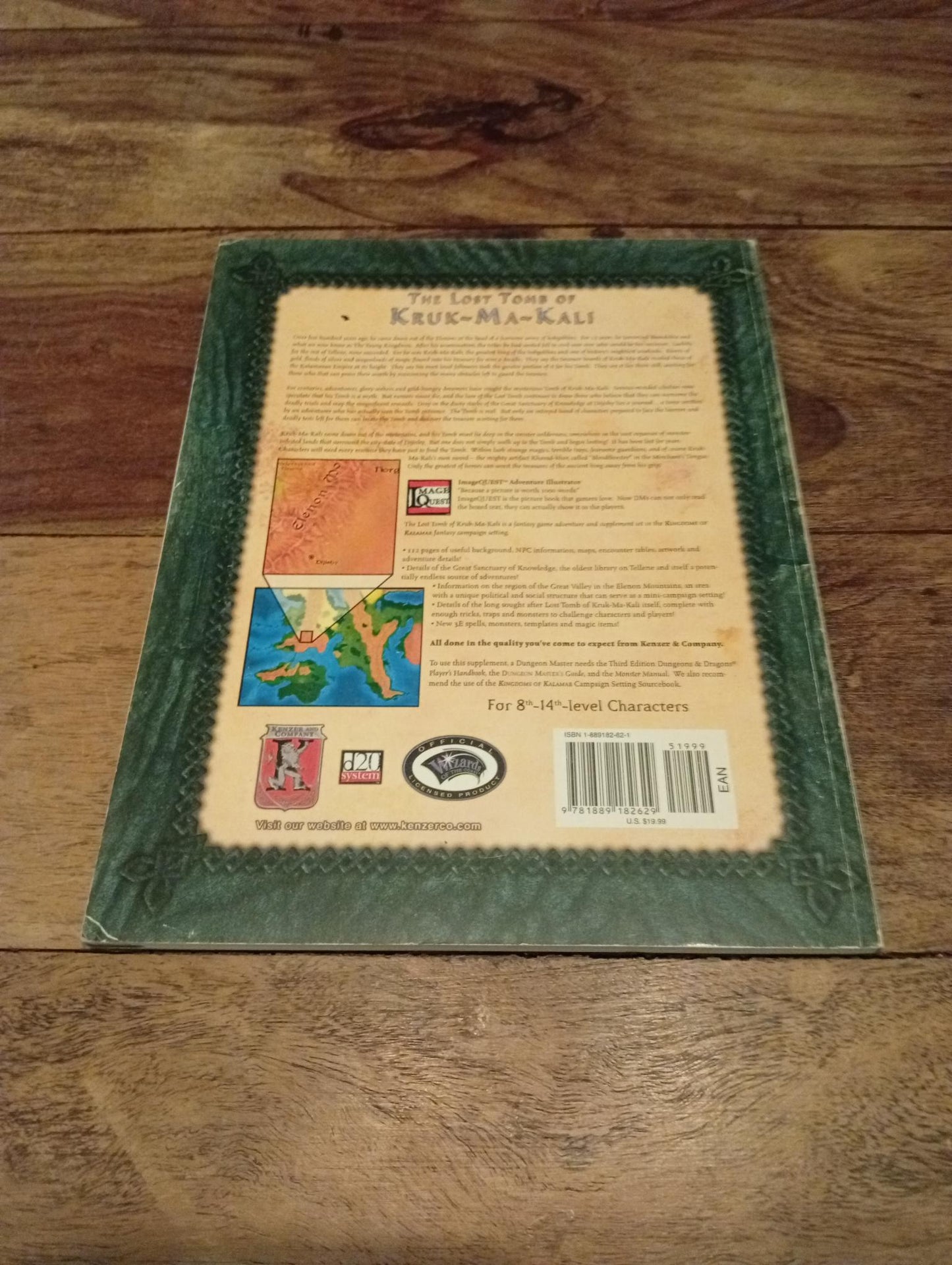 Kingdoms of Kalamar The Lost Tomb of Kruk-Ma-Kali Dungeons & Dragons 2002