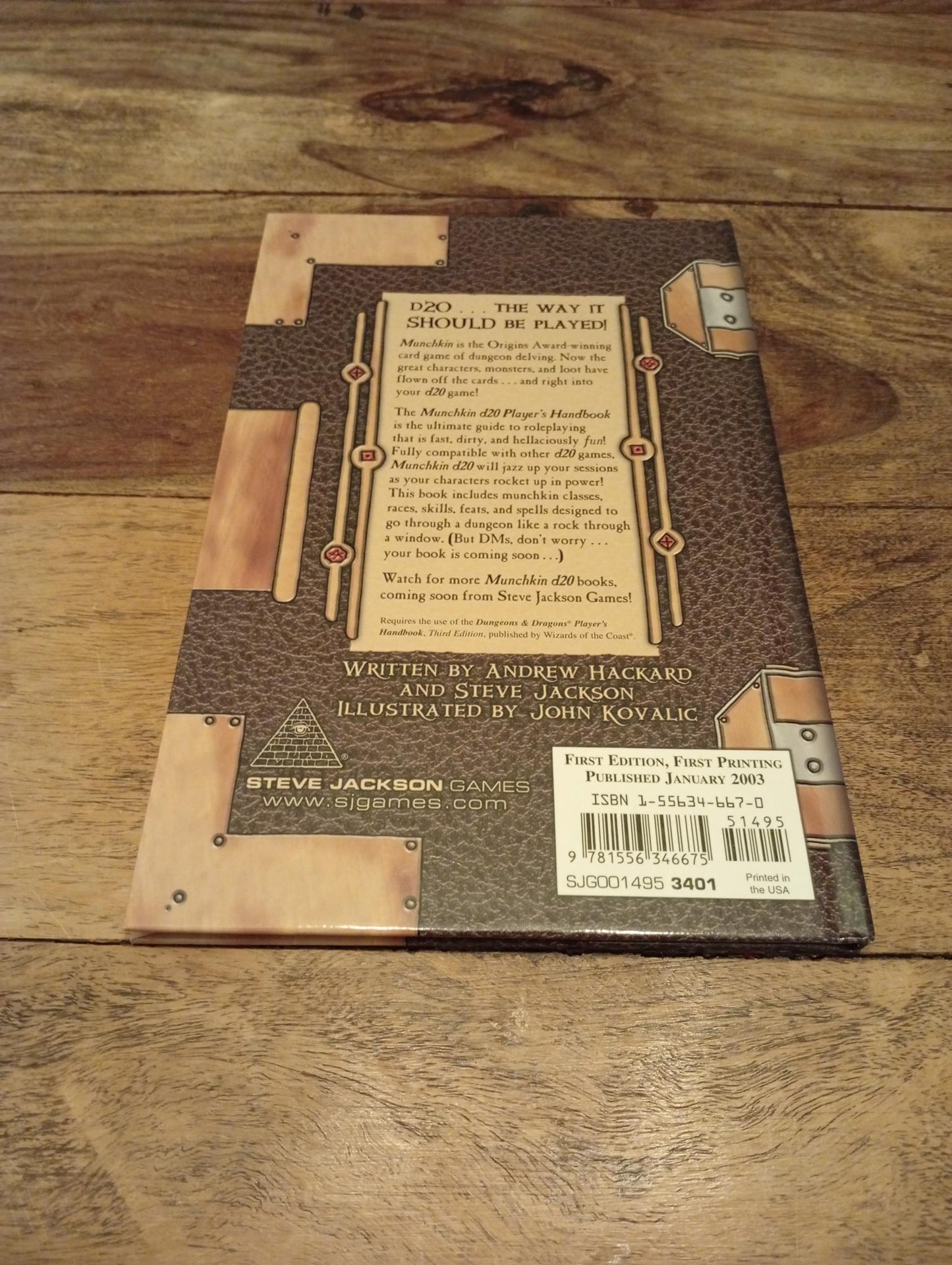 Munchkin Player's Handbook Hardcover Steve Jackson Games 2003