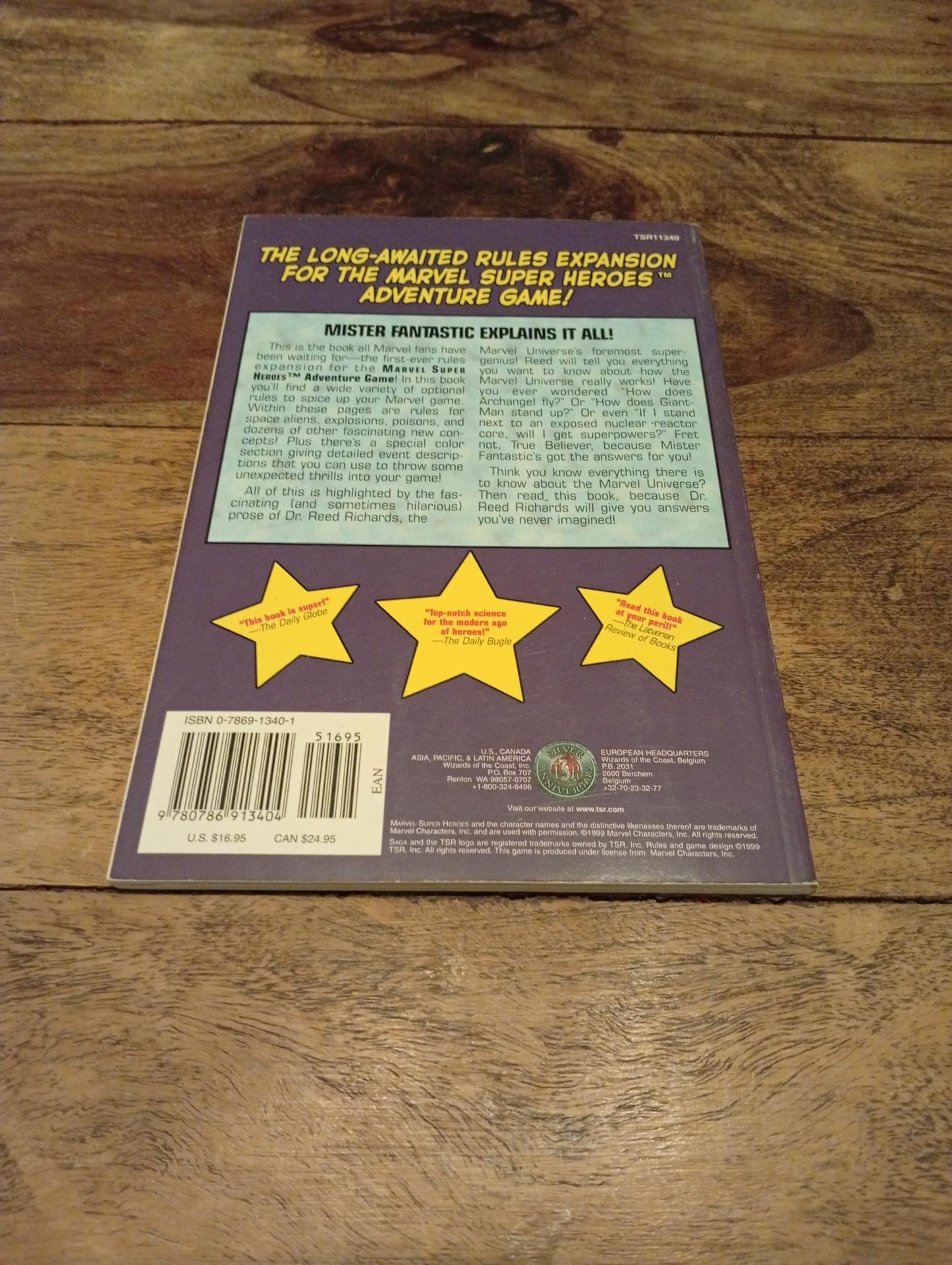 The Reed Richards Guide to Everything Marvel Super Heroes Adventure Game TSR 1999