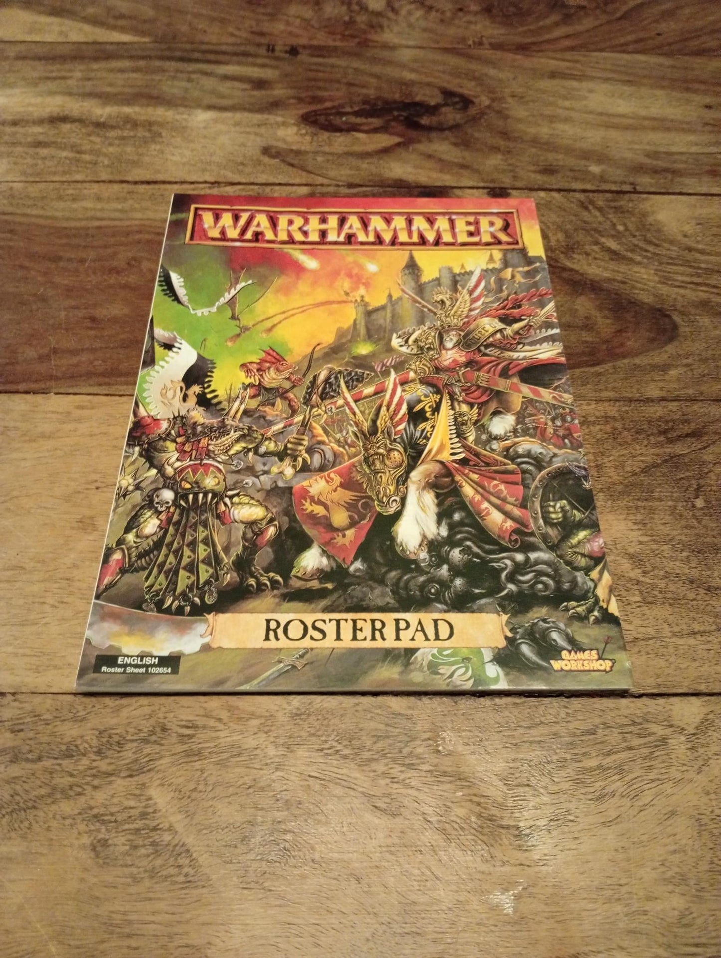 Warhammer Fantasy Roster Pads Games Workshop 1996