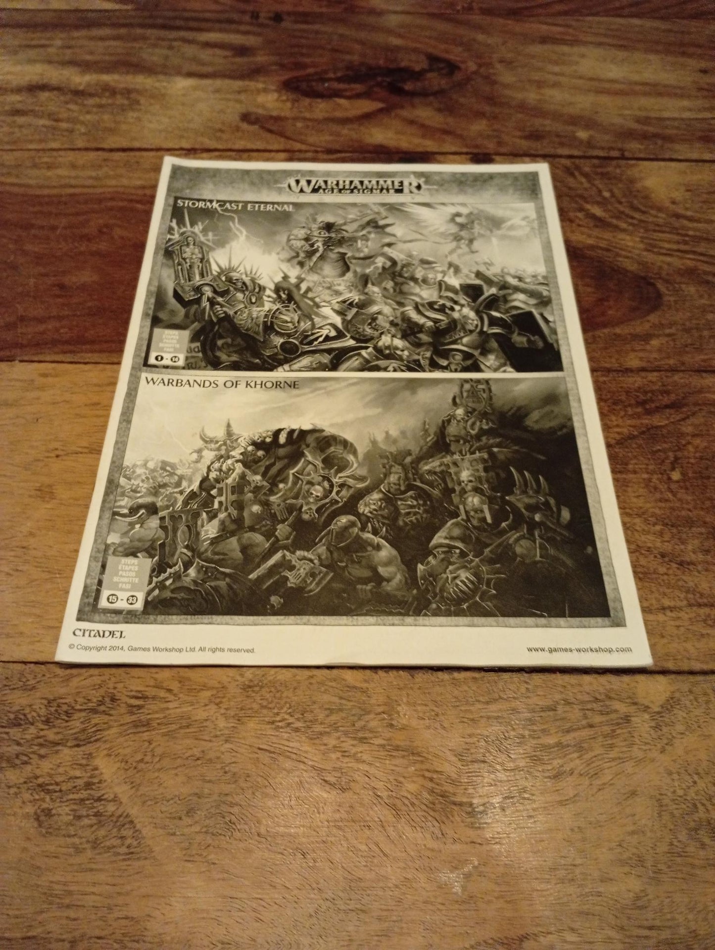 Warhammer Age of Sigmar Khorne Bloodbound Sheet Games Workshop