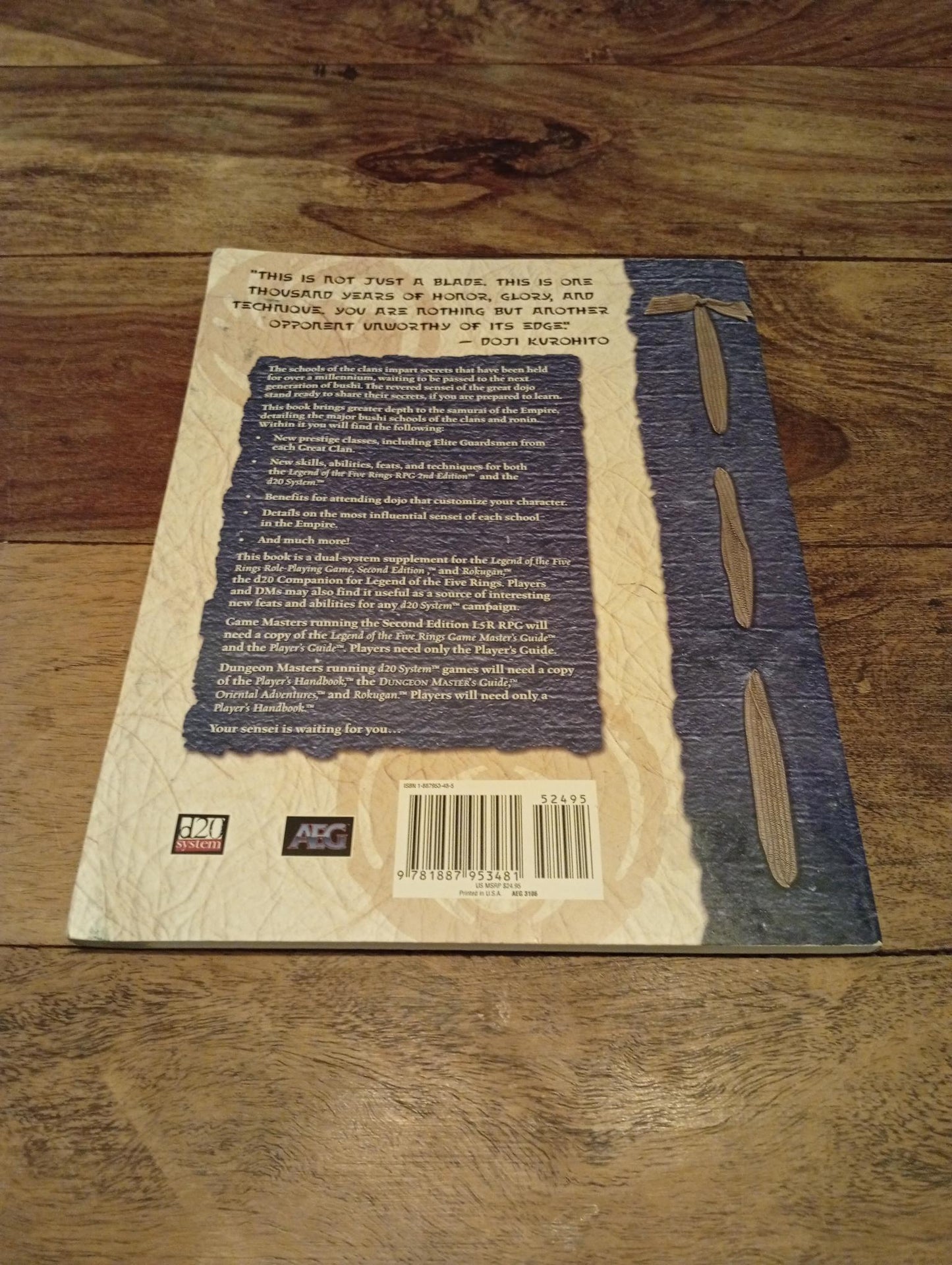 Legend of the Five Rings Way of the Samurai AEG 2002