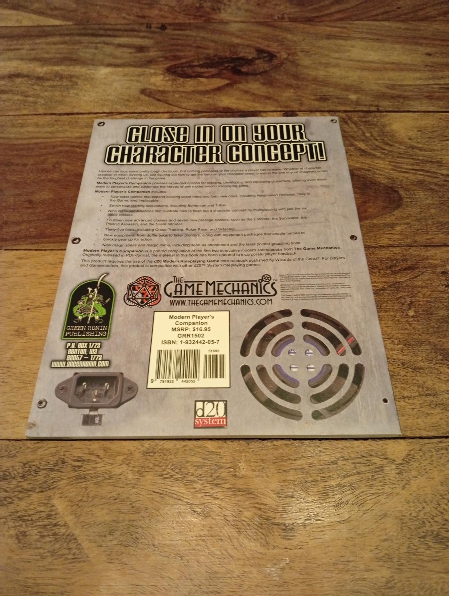 D20 Modern Player's Companion Green Ronin Publishing 2003