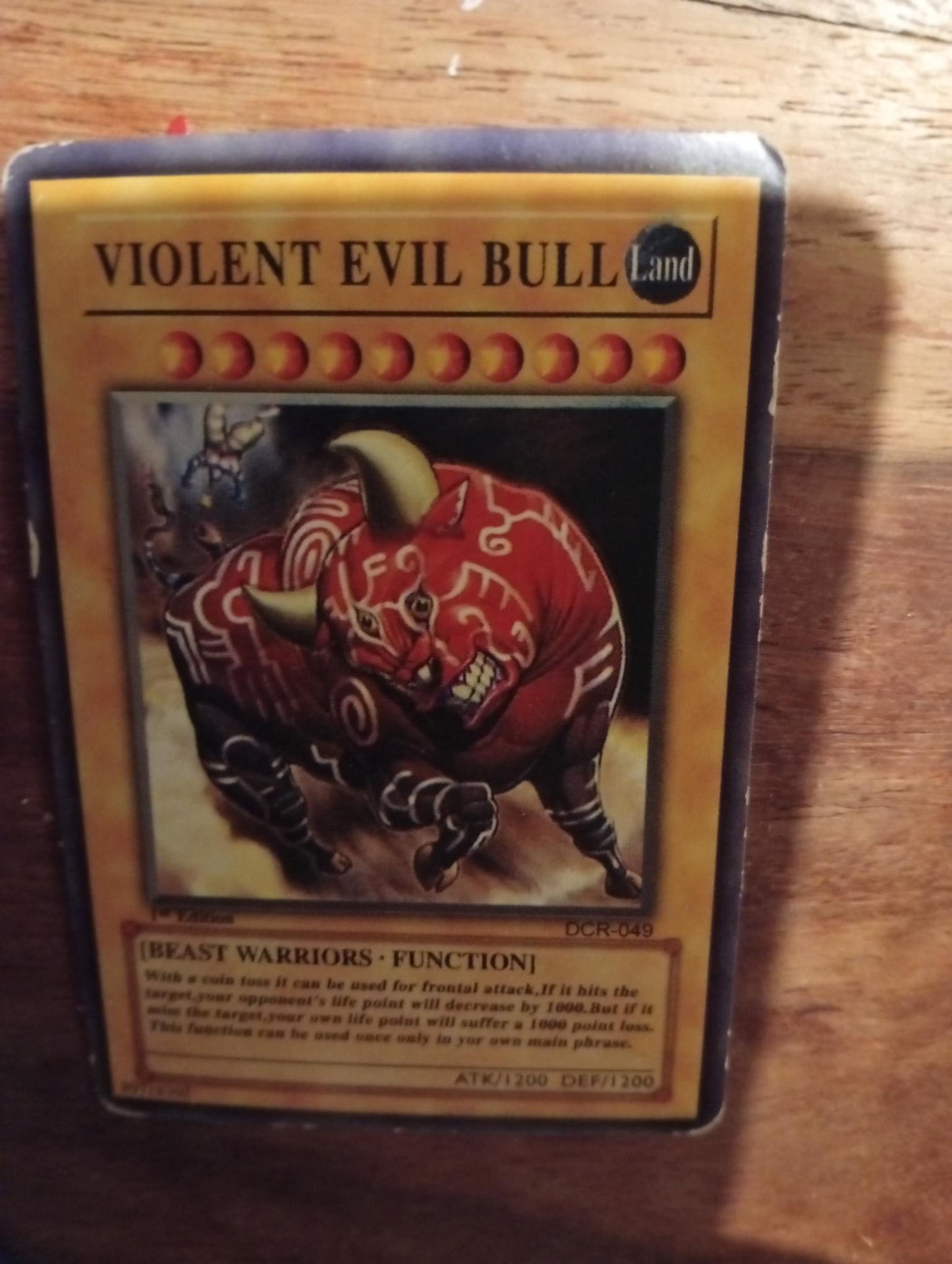 Yu-Gi-Oh! Violent Evil Bull DCR-049