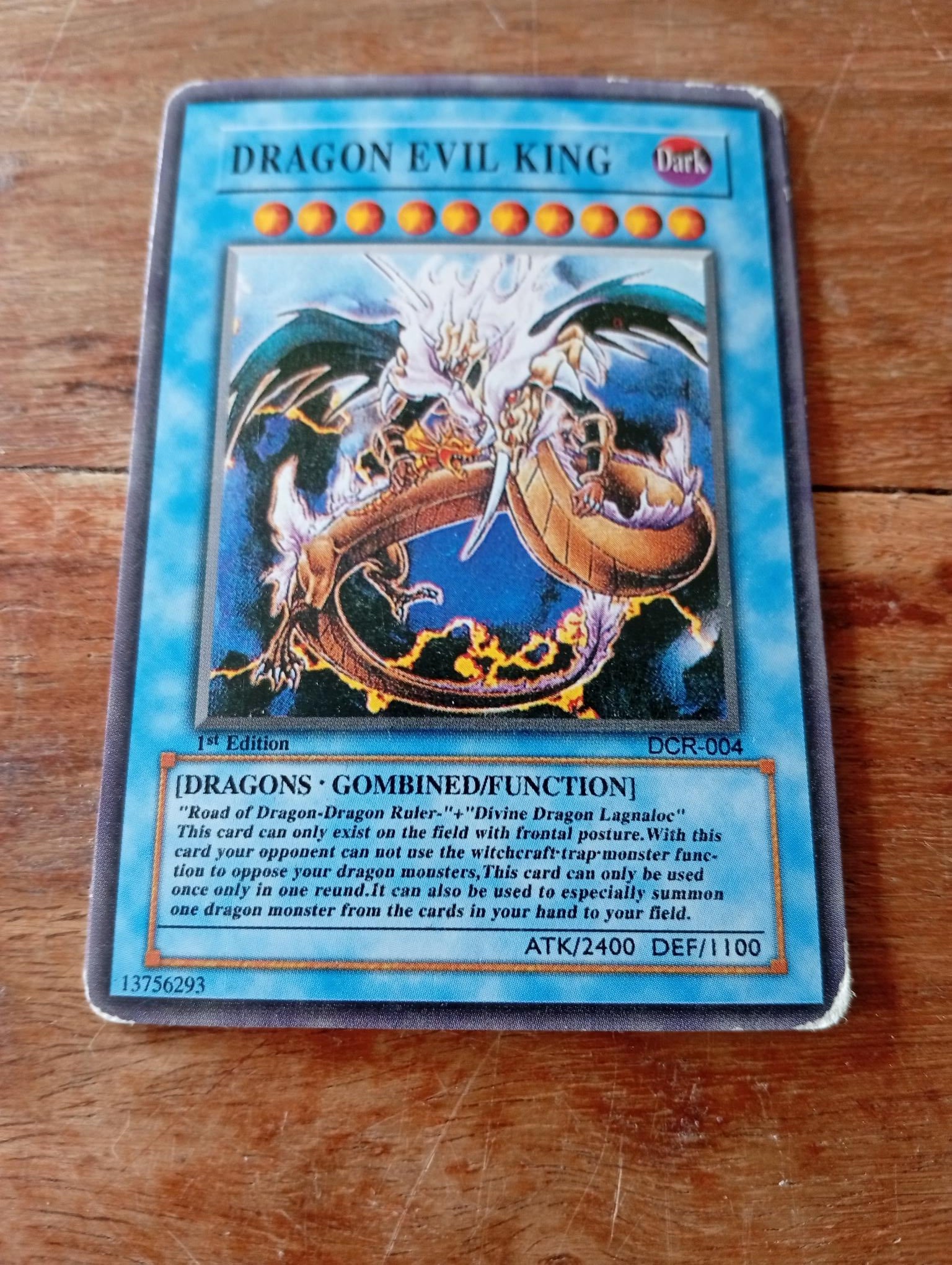 Yu-Gi-Oh! Dragon Evil King DCR-004 AllRoleplaying.com Yu-Gi-Oh! Dragon Evil King DCR-004 AllRoleplaying.com