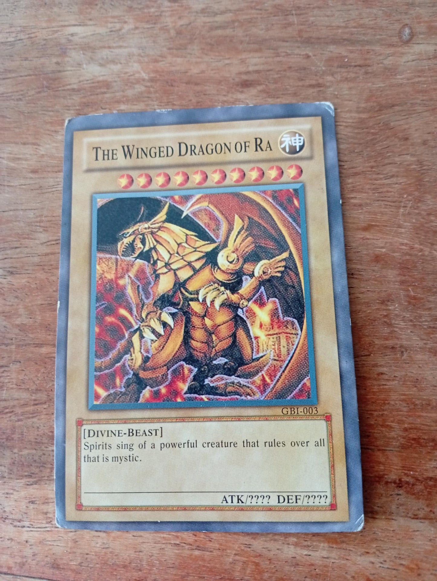 Yu-Gi-Oh! The Winged Dragon of Ra GBI-003