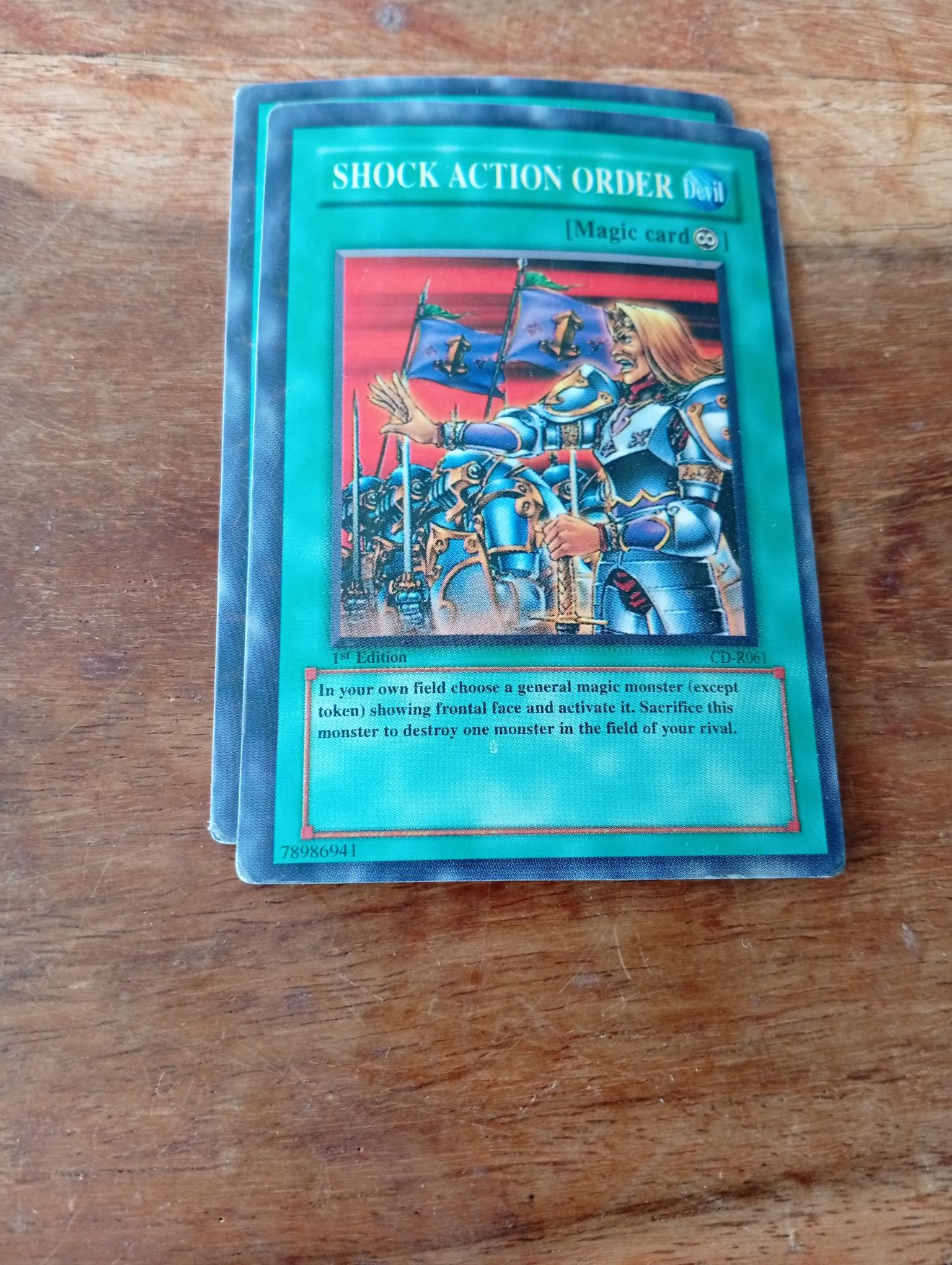yugioh card order Yu-Gi-Oh! Shock Action Order CD-R061 – AllRoleplaying.com