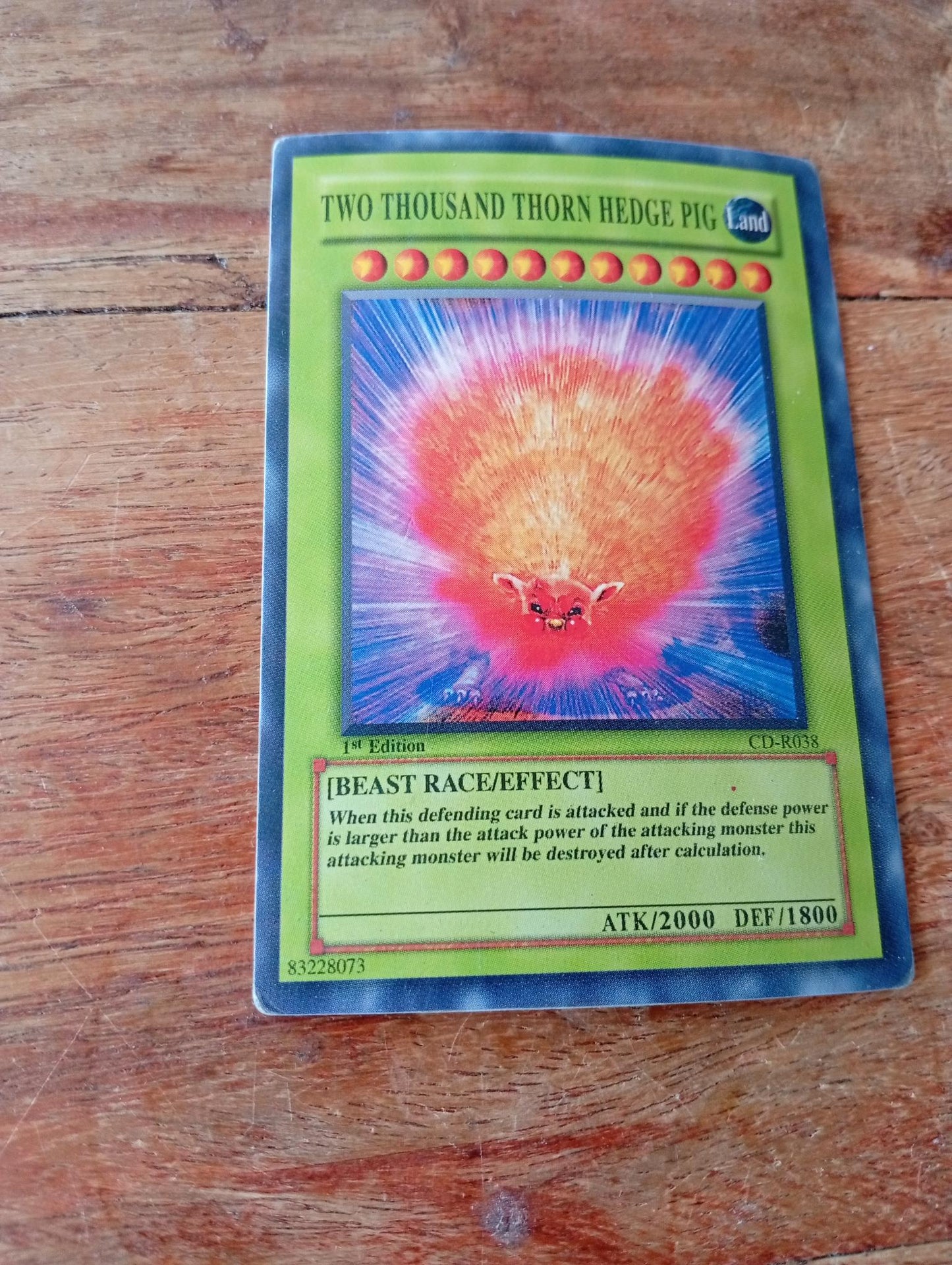 Yu-Gi-Oh! Two Thousand Thorn Hedge Pig CD-R038