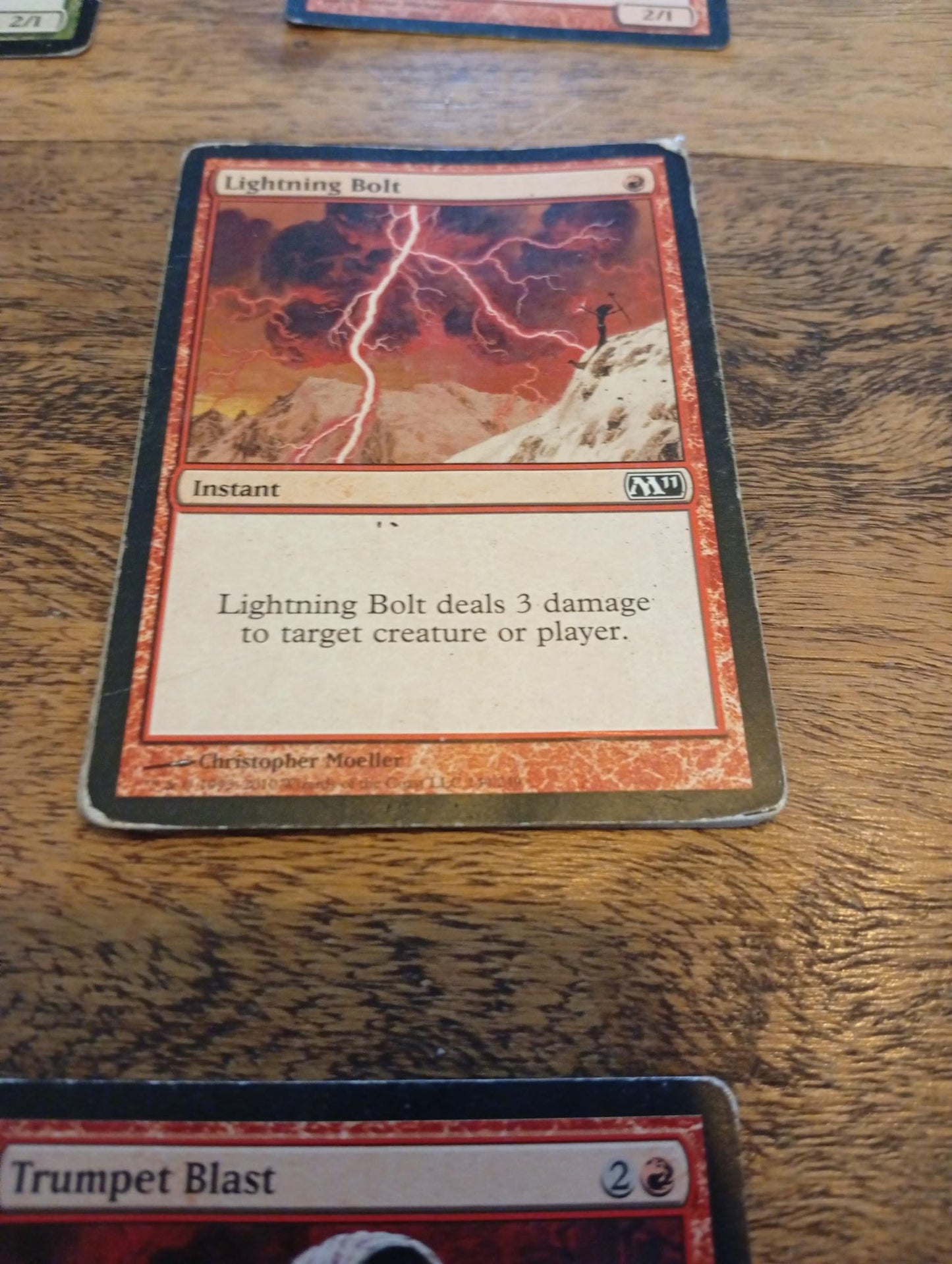 Magic the Gathering Lightning Bolt Magic M11 2011
