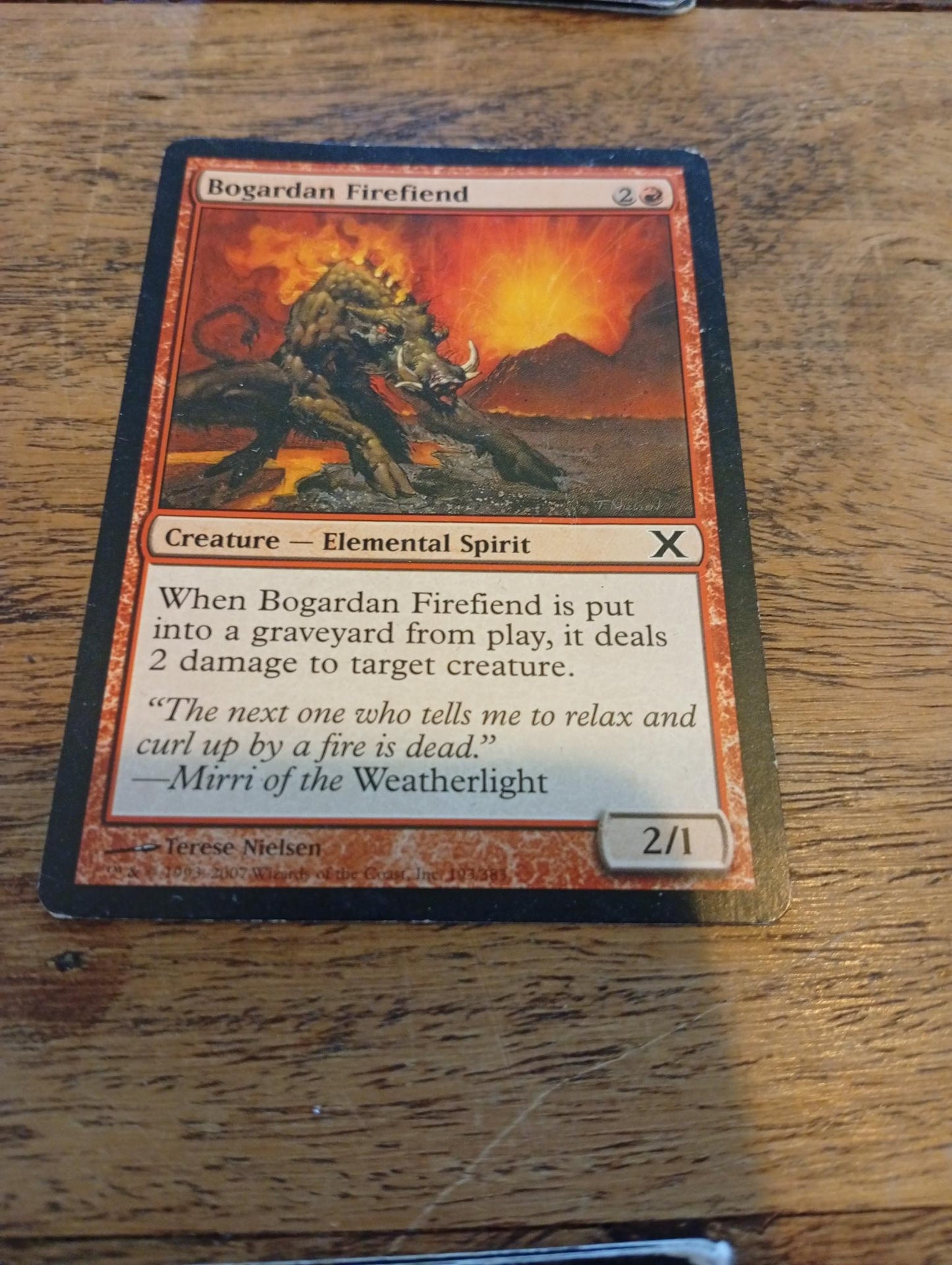 Magic The Gathering Bogardan Firefiend 1997