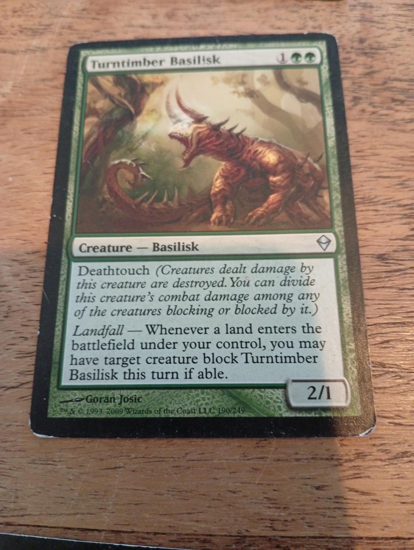 Magic The Gathering Turntimber Basilisk 190