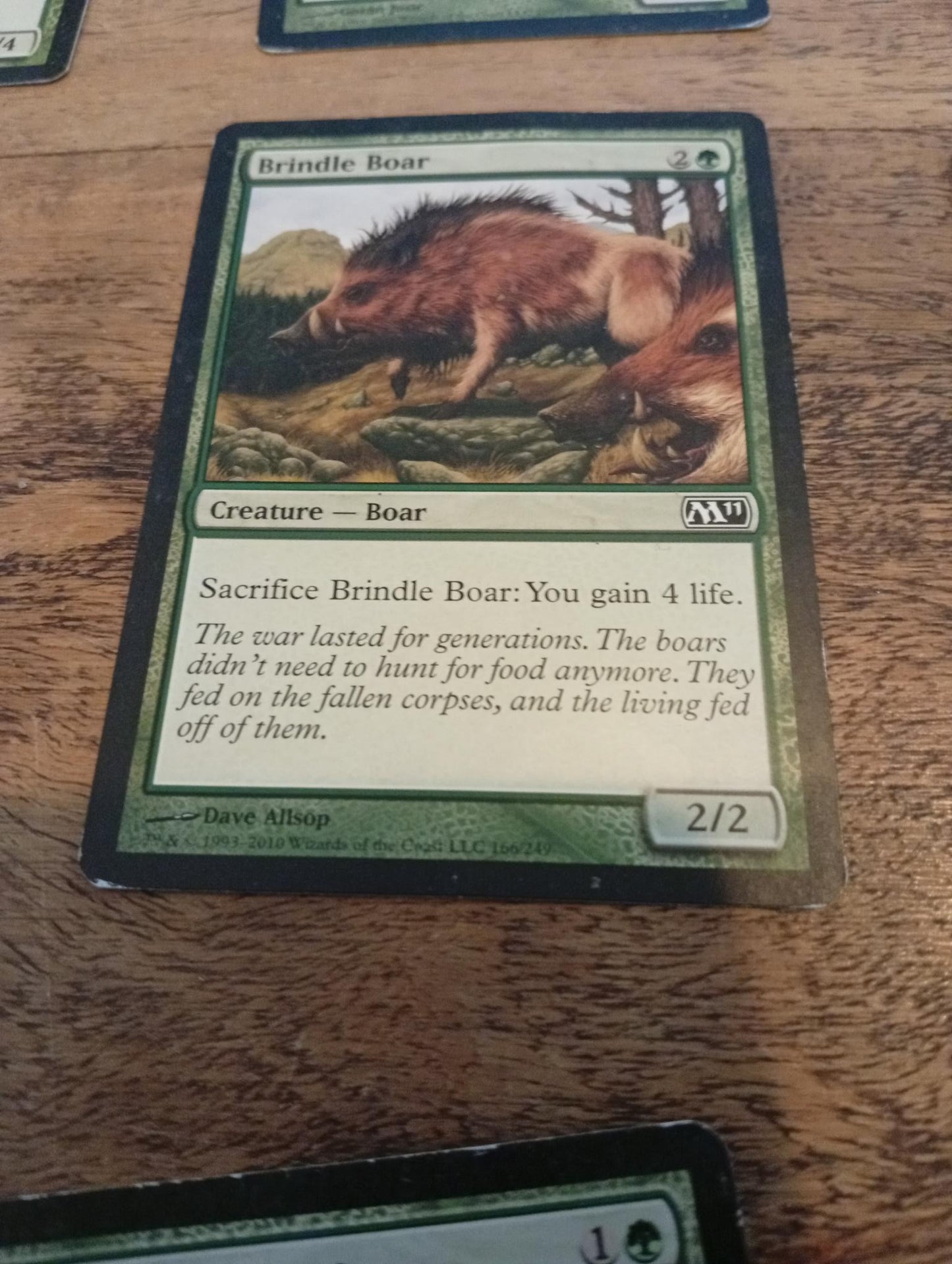 Magic The Gathering Brindle Boar #166 2011