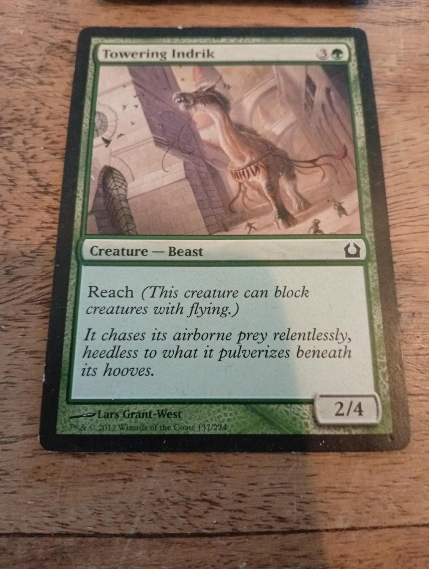 Magic The Gathering Towering Indrik #137 2012
