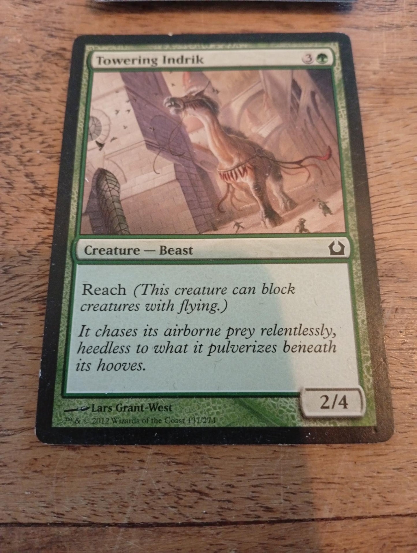 Magic The Gathering Towering Indrik #137 2012