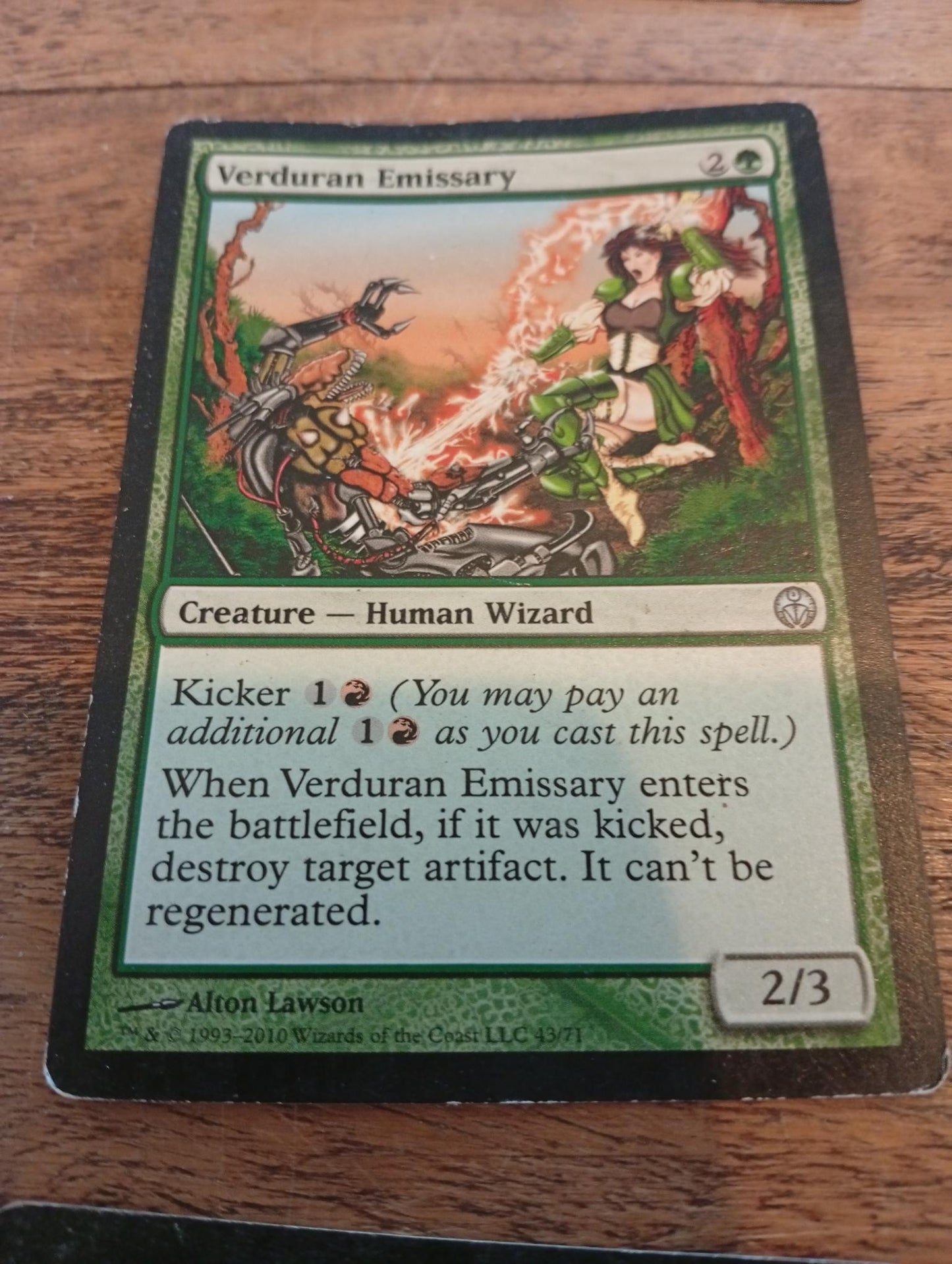 Magic The Gathering Verduran Emissary #221
