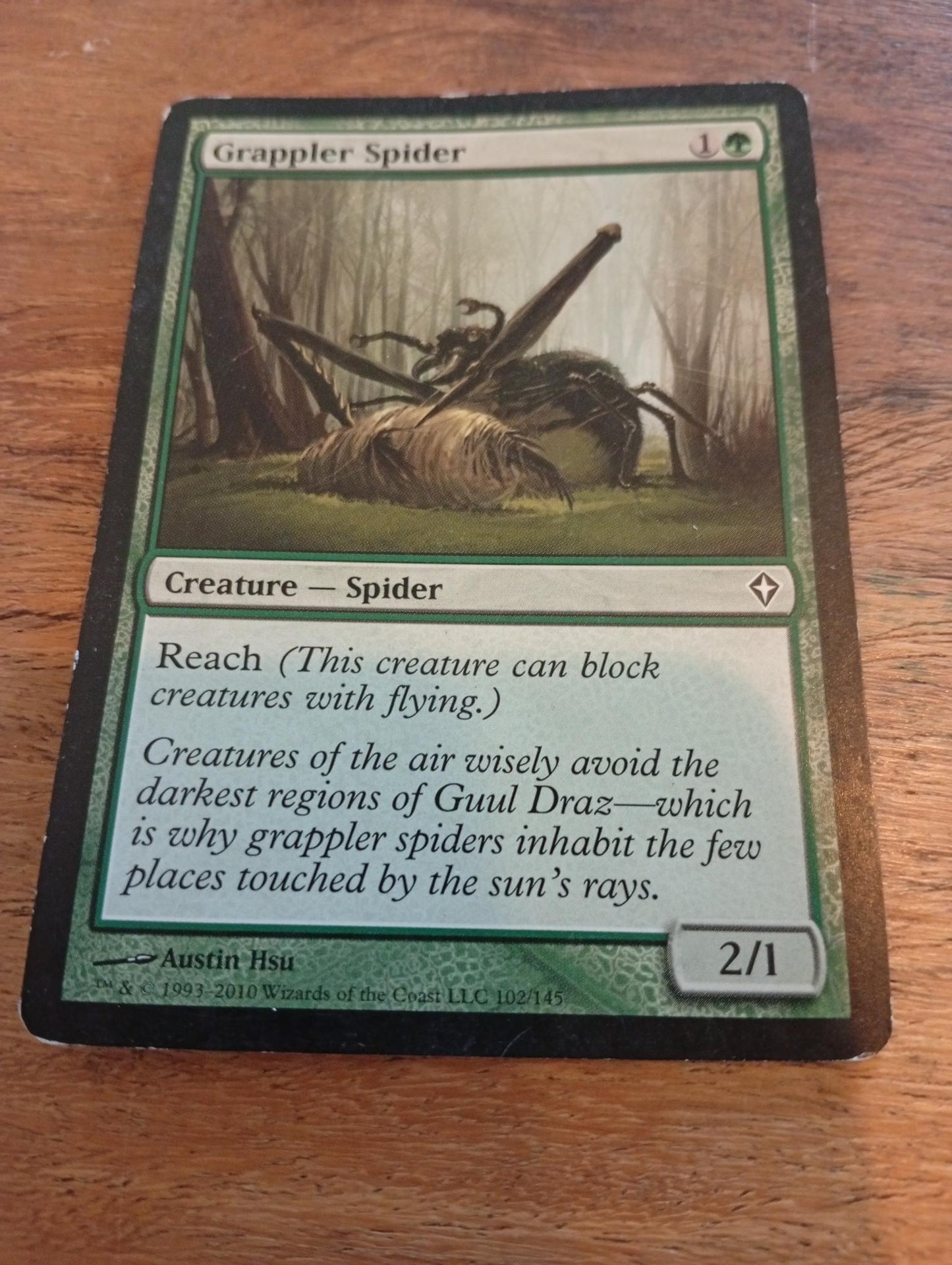 Magic The Gathering Grappler Spider #102 2010
