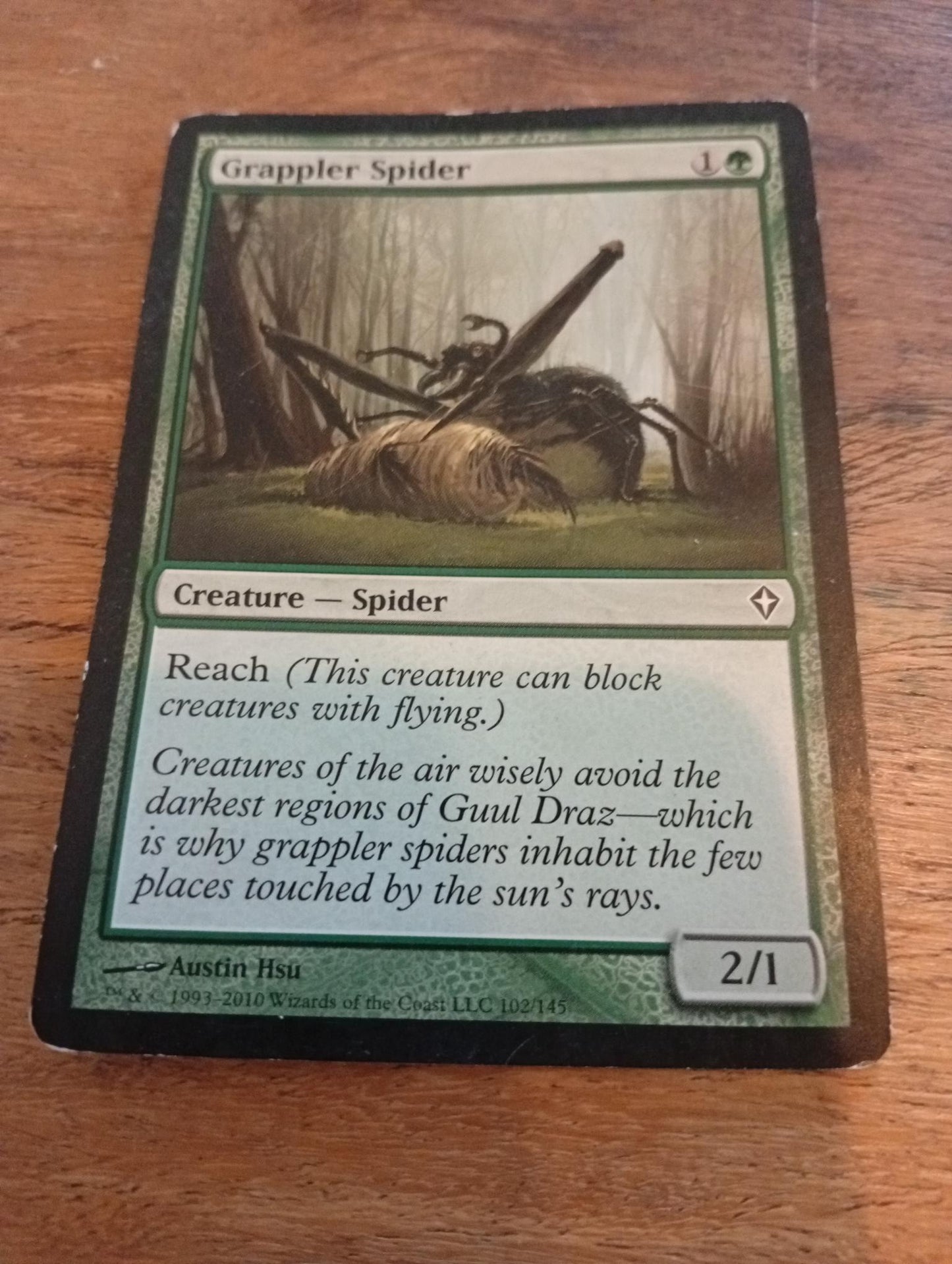 Magic The Gathering Grappler Spider #102 2010