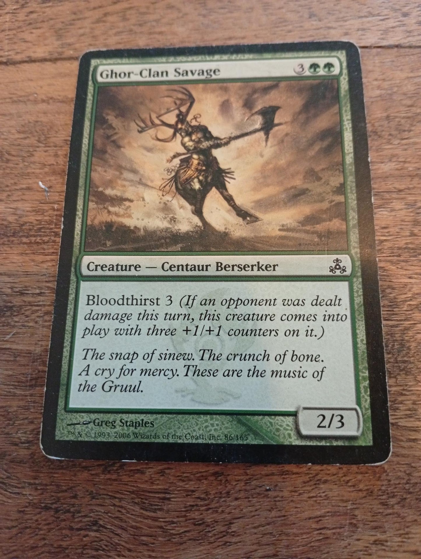 Magic The Gathering Ghor-Clan Créature #86