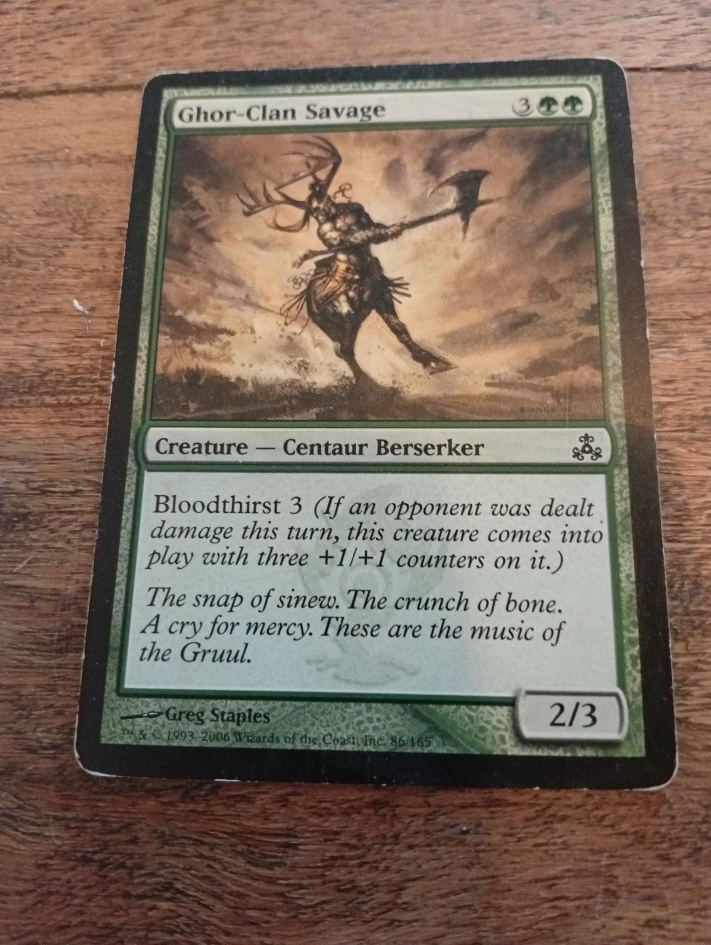 Magic The Gathering Ghor-Clan Créature #86
