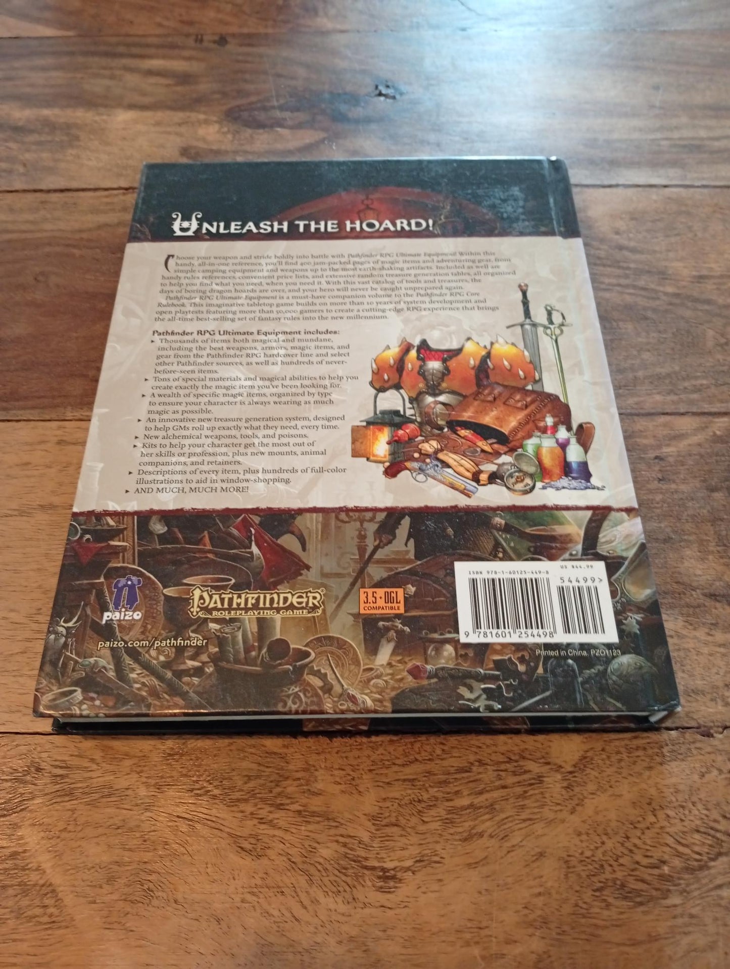 Pathfinder Ultimate Equipment Hardcover PZO1123 Paizo Publishing 2012