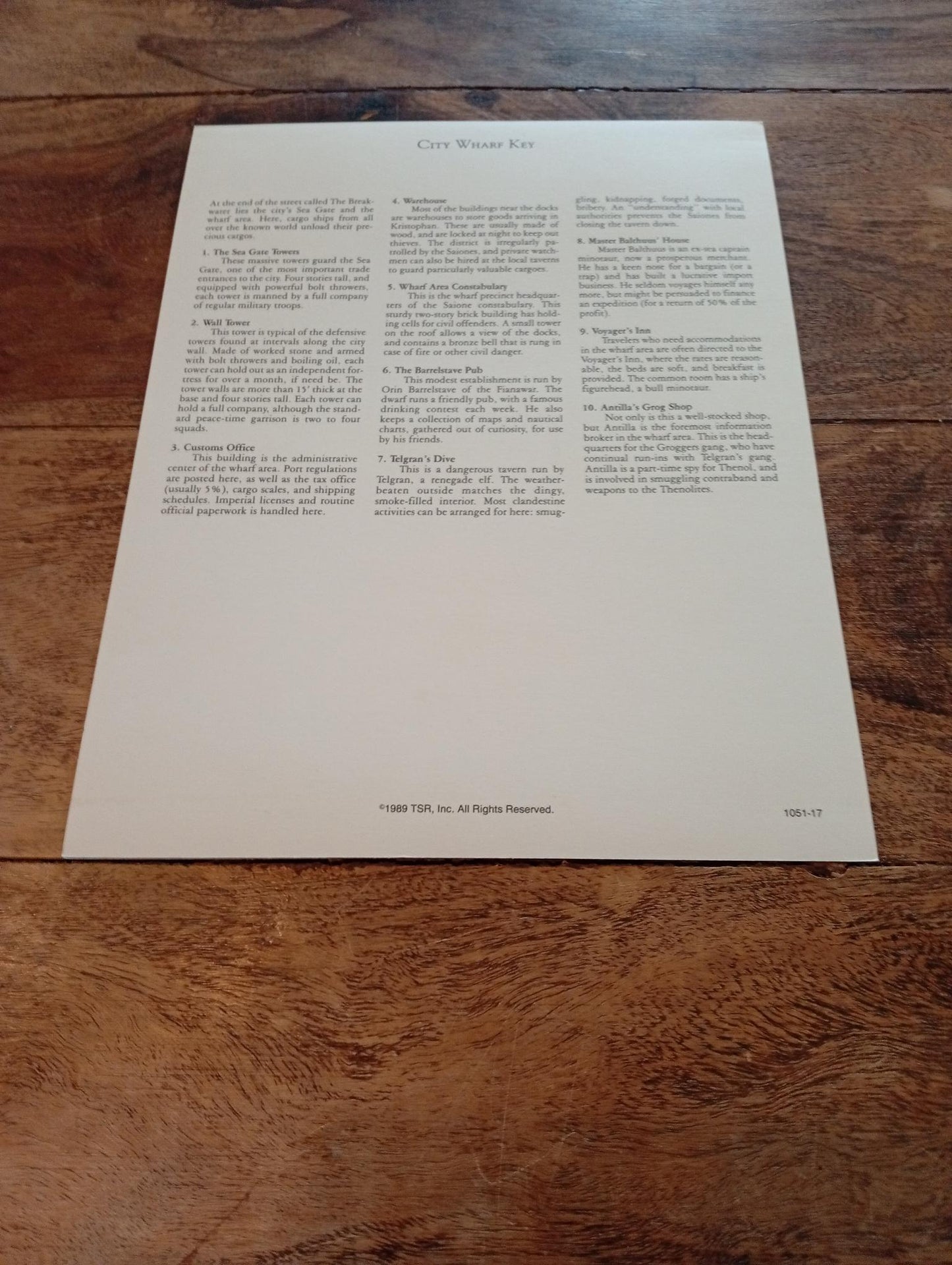 Dragonlance Time of the Dragon TSR 1050 Card AD&D 1993