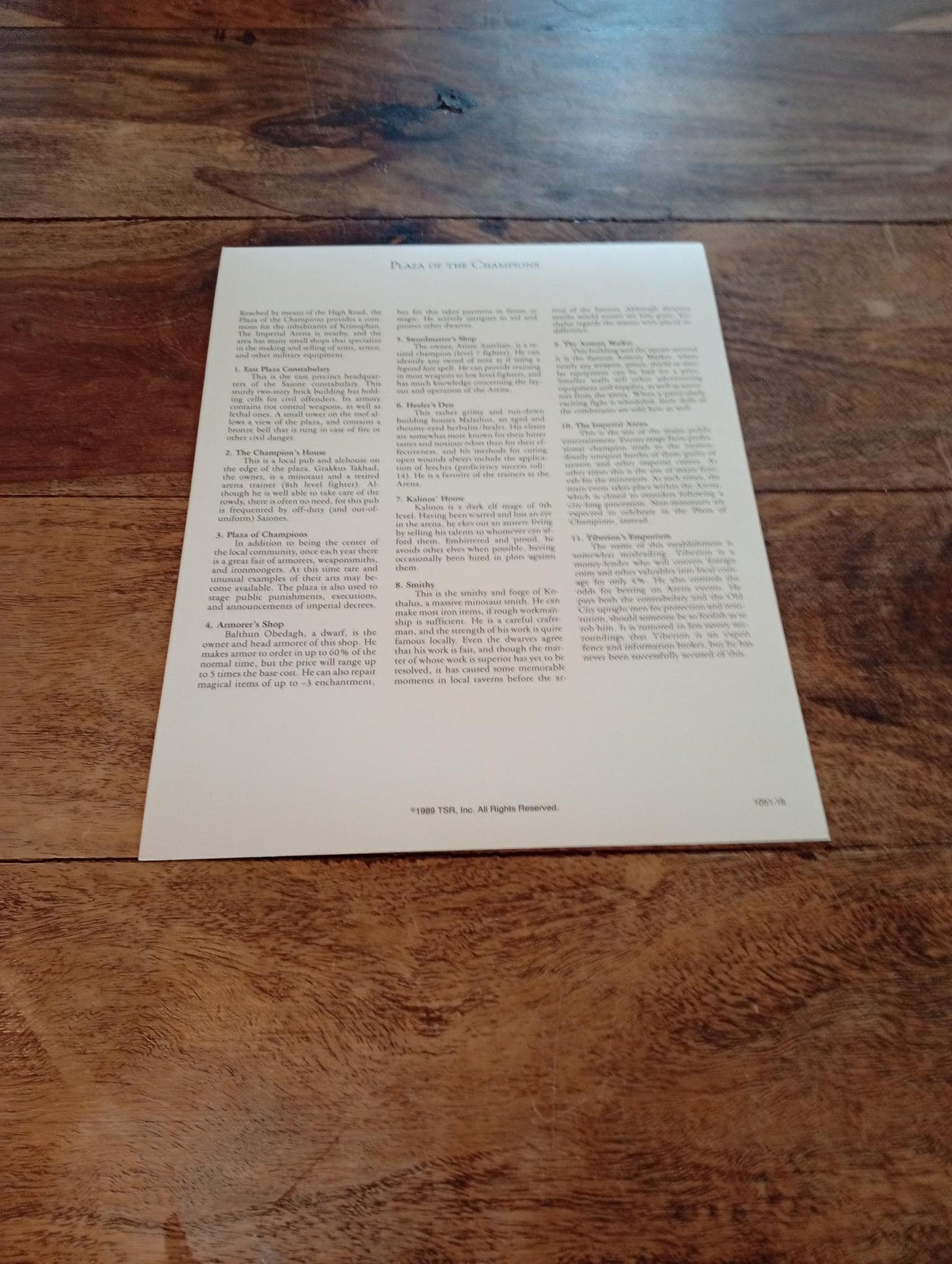 Dragonlance Time of the Dragon TSR 1050 Card AD&D 1993