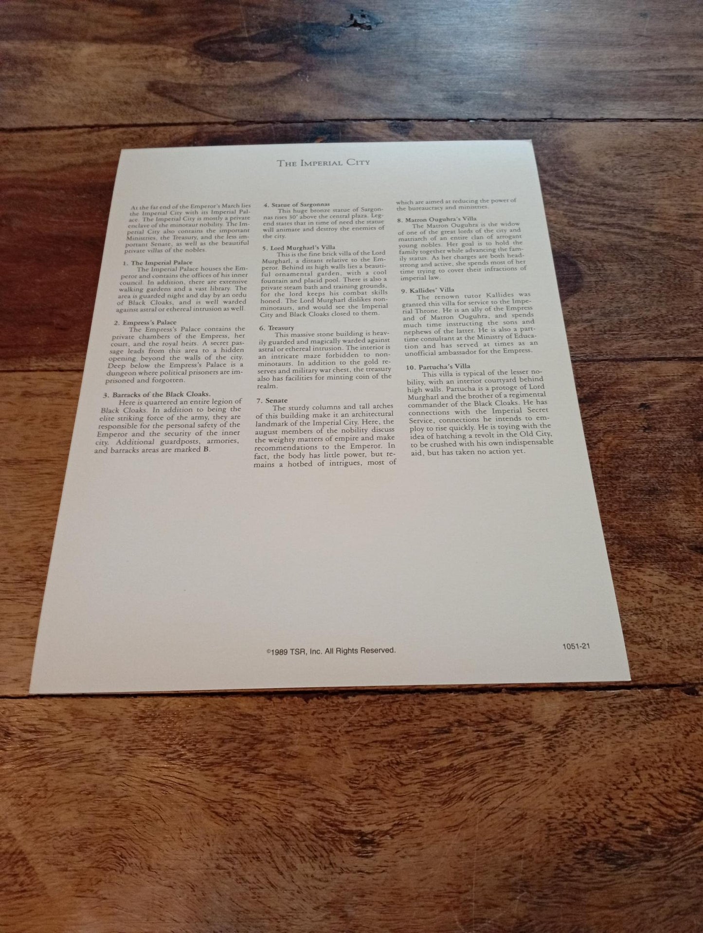 Dragonlance Time of the Dragon TSR 1050 Card AD&D 1993