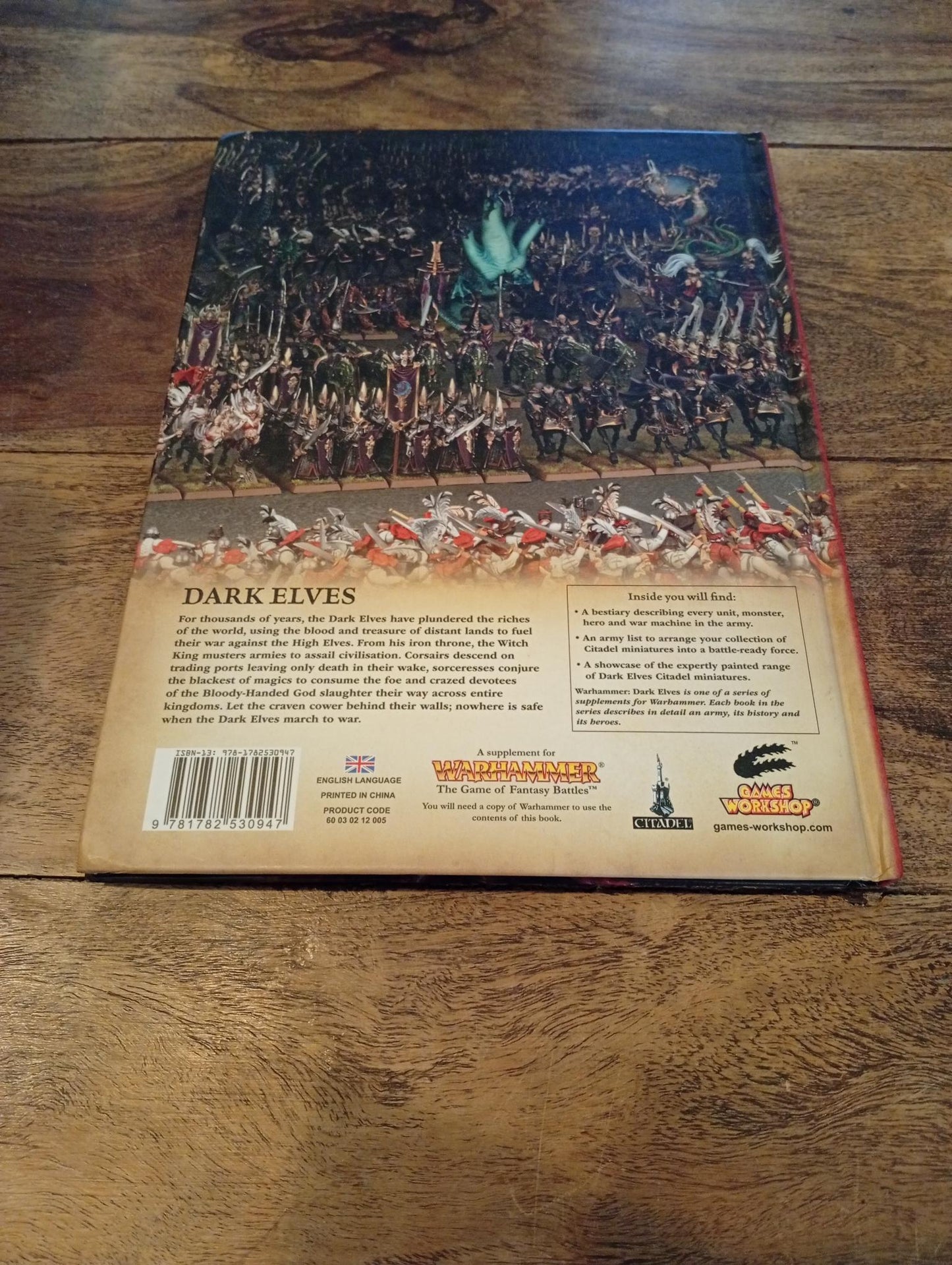 Warhammer Fantasy Dark Elves 8th Ed Army Book Games Workshop 2013