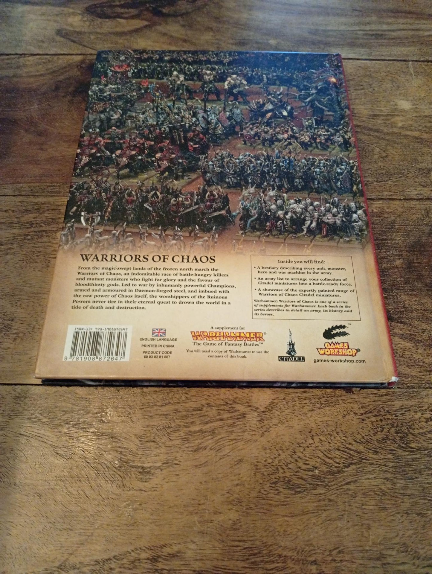 Warhammer Fantasy Warriors of Chaos 8th Ed Army Book Games Workshop 2013