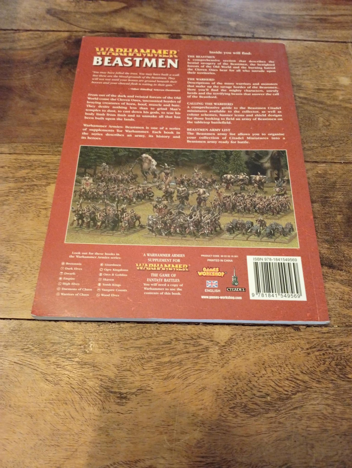 Warhammer Armies Beastmen 7Th Ed Games Workshop 2009