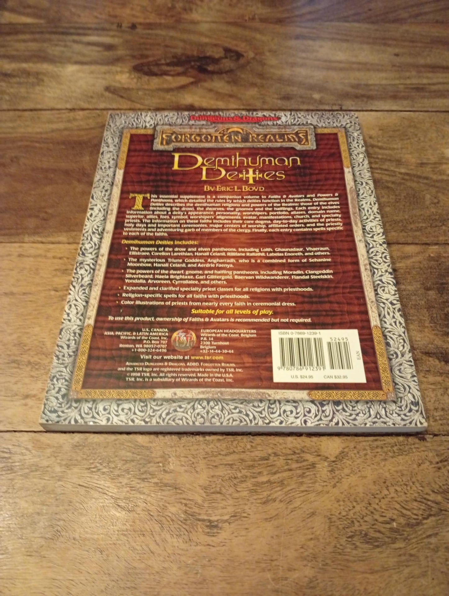 Forgotten Realms Demihuman Deities TSR 9585 AD&D 1998
