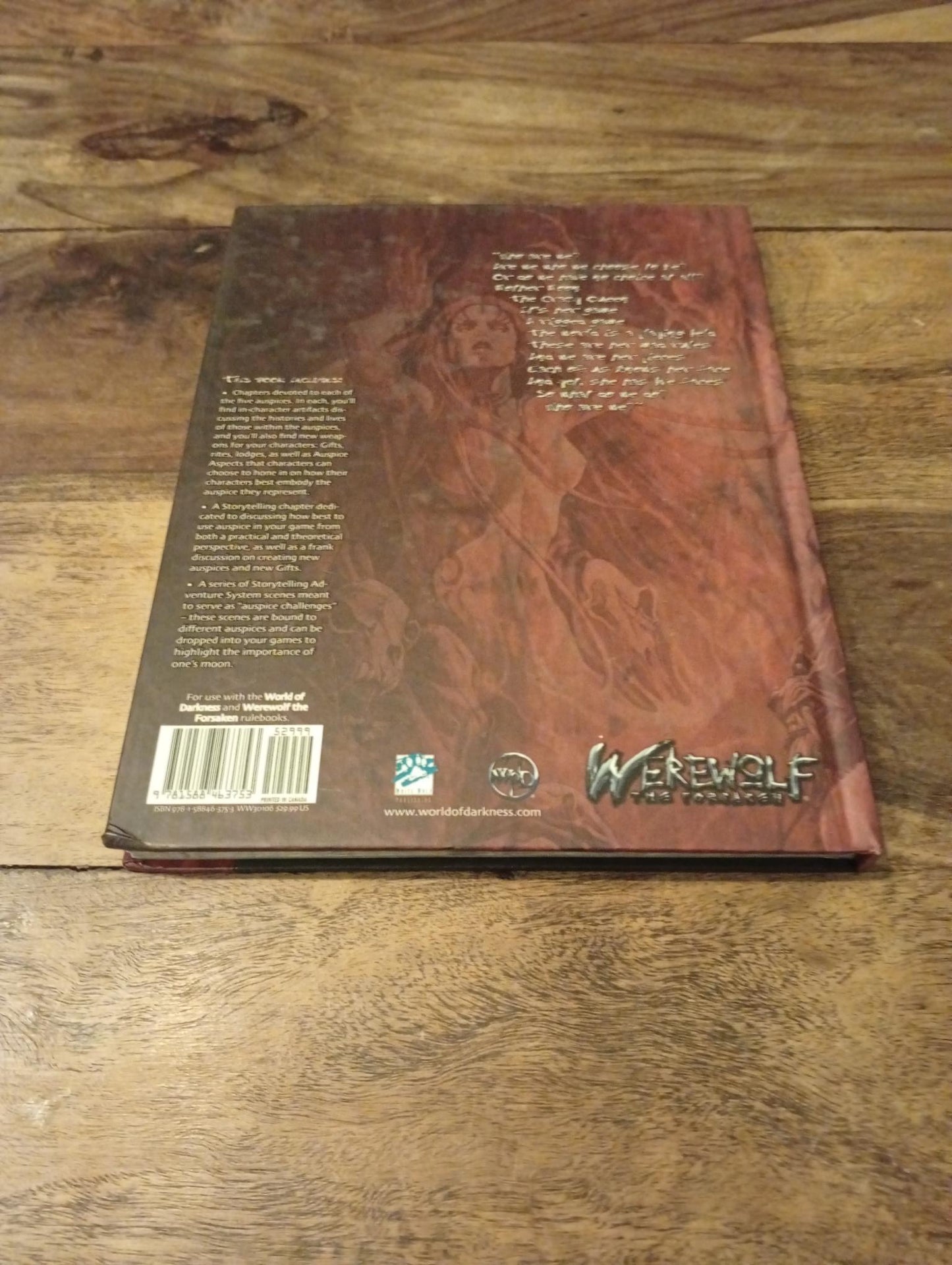 Werewolf the Forsaken Signs of the Moon World of Darkness White Wolf 2010
