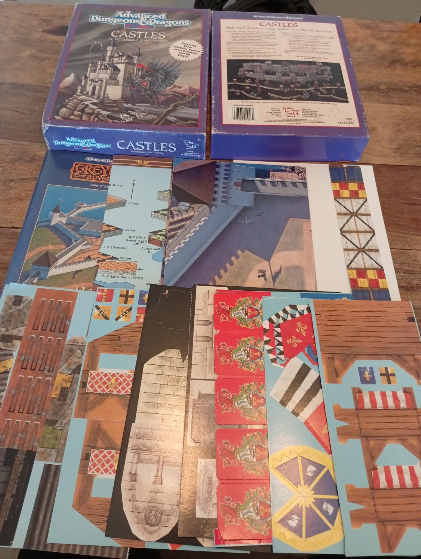 Advanced Dungeons & Dragons Castles Box Set TSR 1056 AD&D 1990